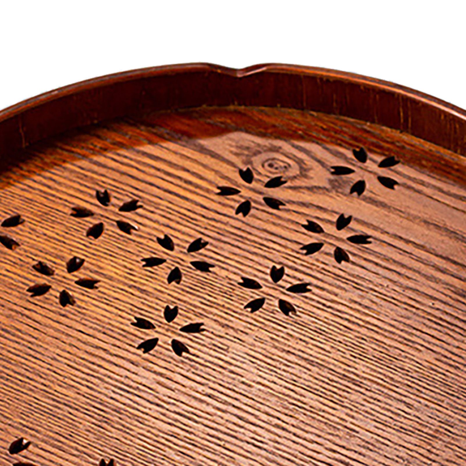 Tea Tray Cherry Blossom Pattern Wooden Tea Plate Green Tea Baking Serving view 9