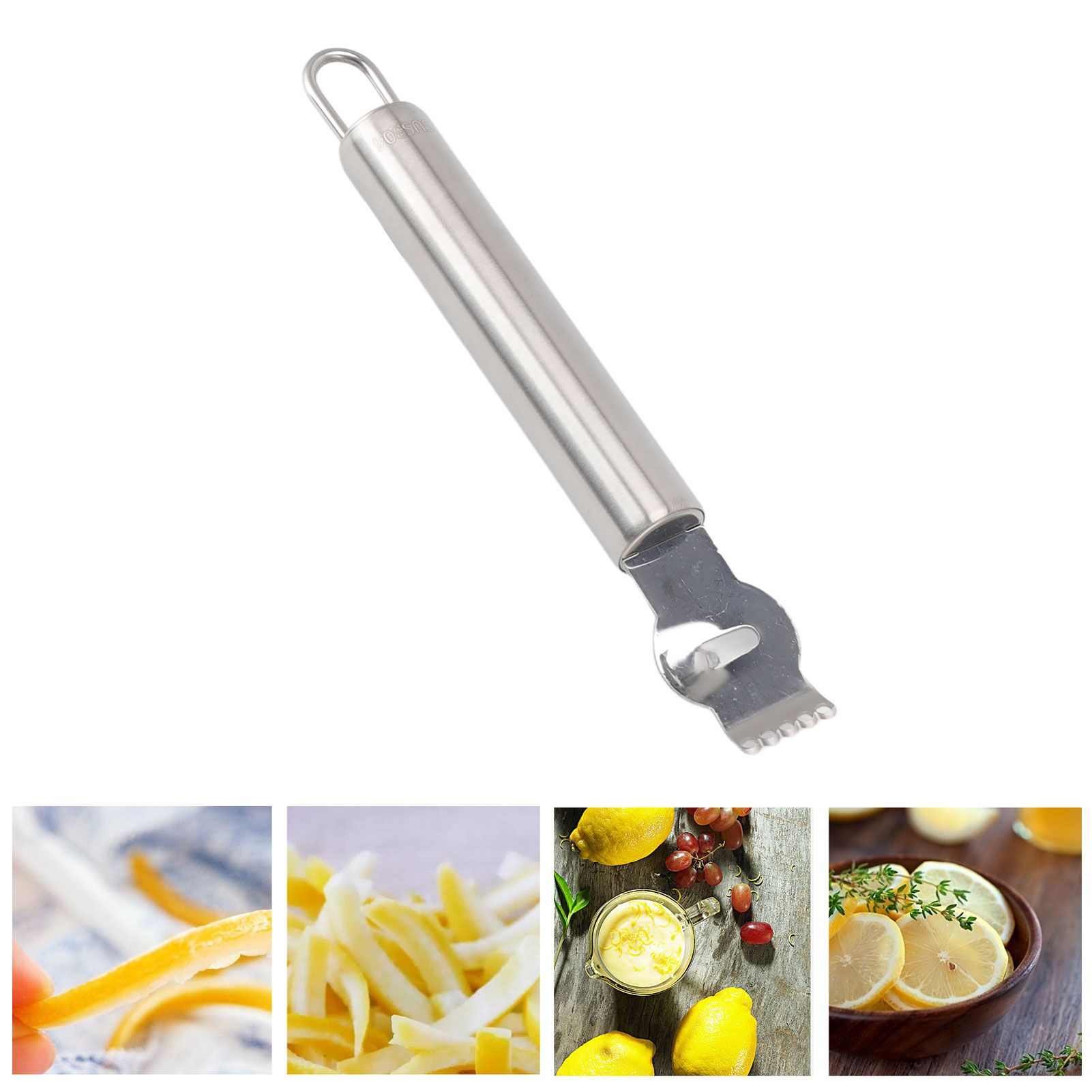 Lemon Peeler 304 Stainless Steel Lemon Zester Grater Orange Citrus Twist view 11