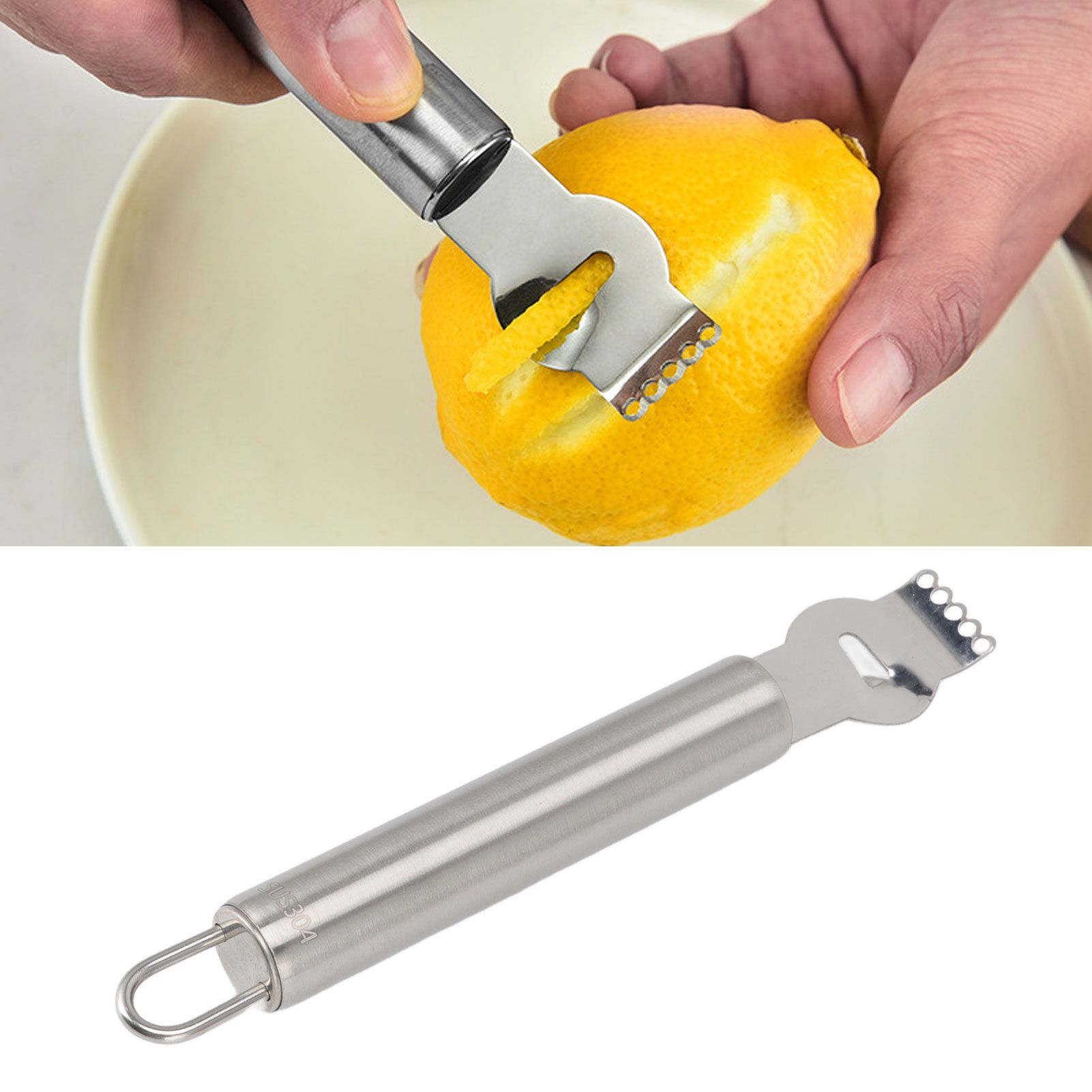 Lemon Peeler 304 Stainless Steel Lemon Zester Grater Orange Citrus Twist view 12