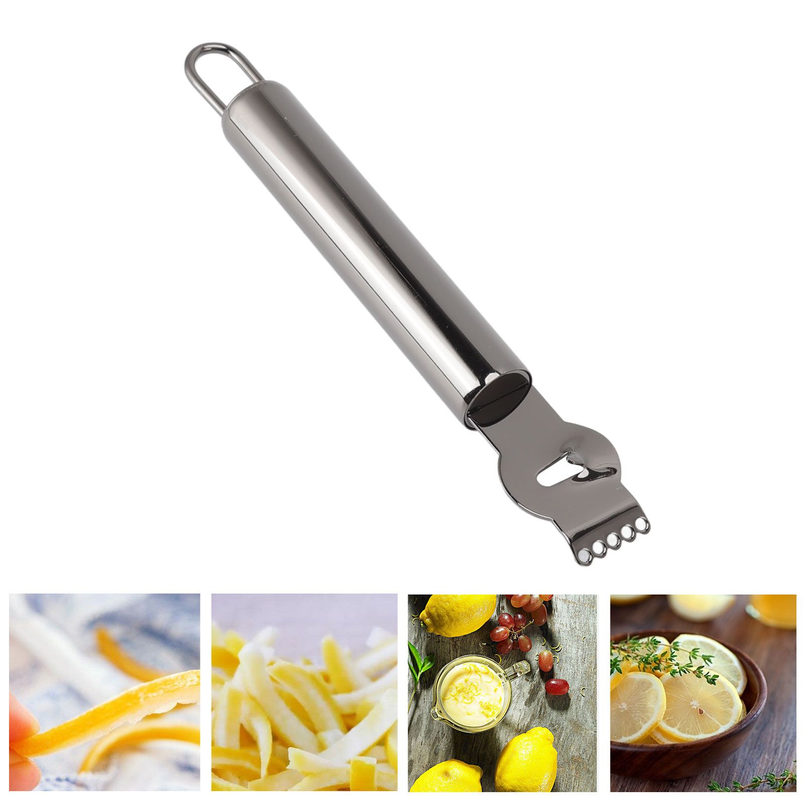 Lemon Peeler 304 Stainless Steel Lemon Zester Grater Orange Citrus Twist view 11