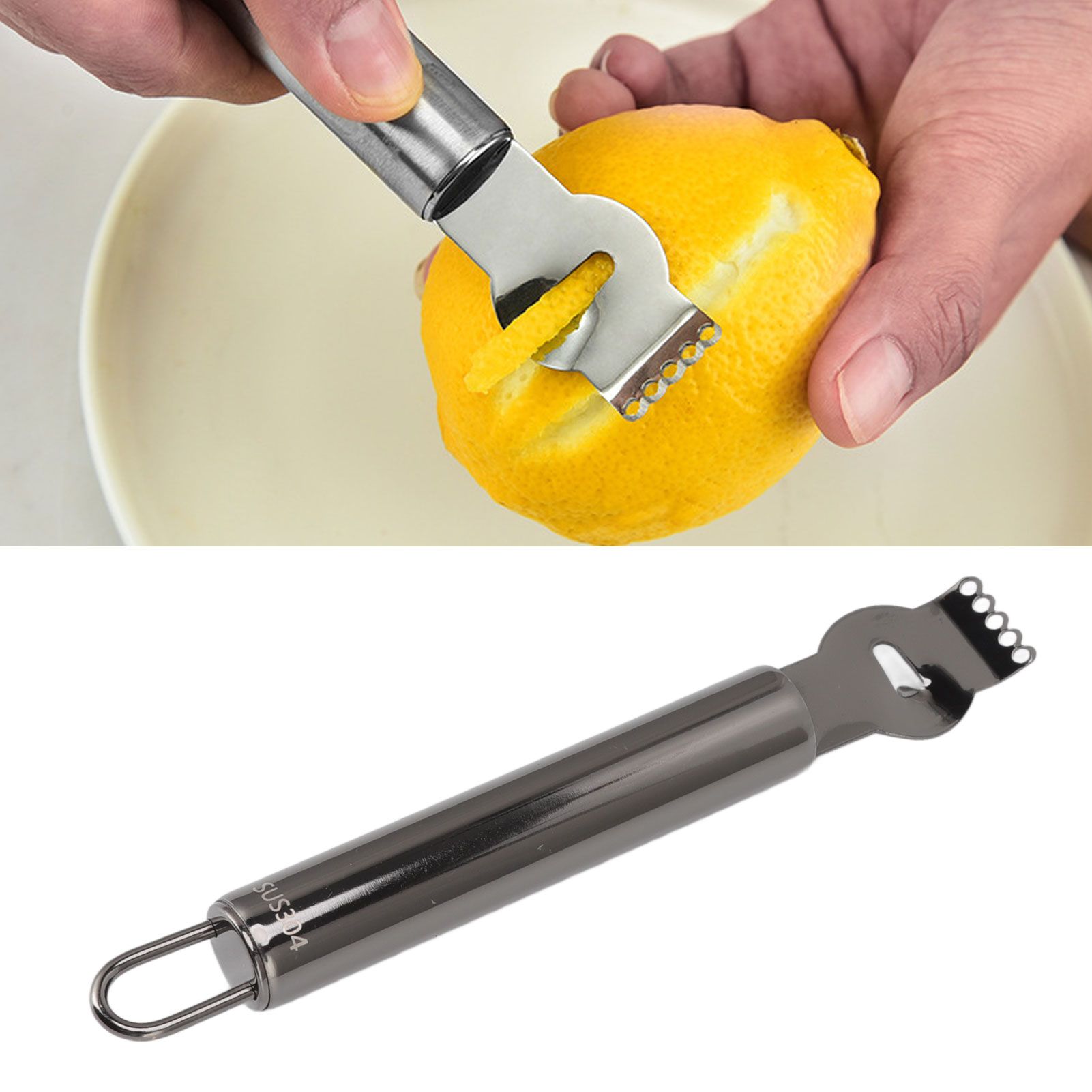Lemon Peeler 304 Stainless Steel Lemon Zester Grater Orange Citrus Twist view 12