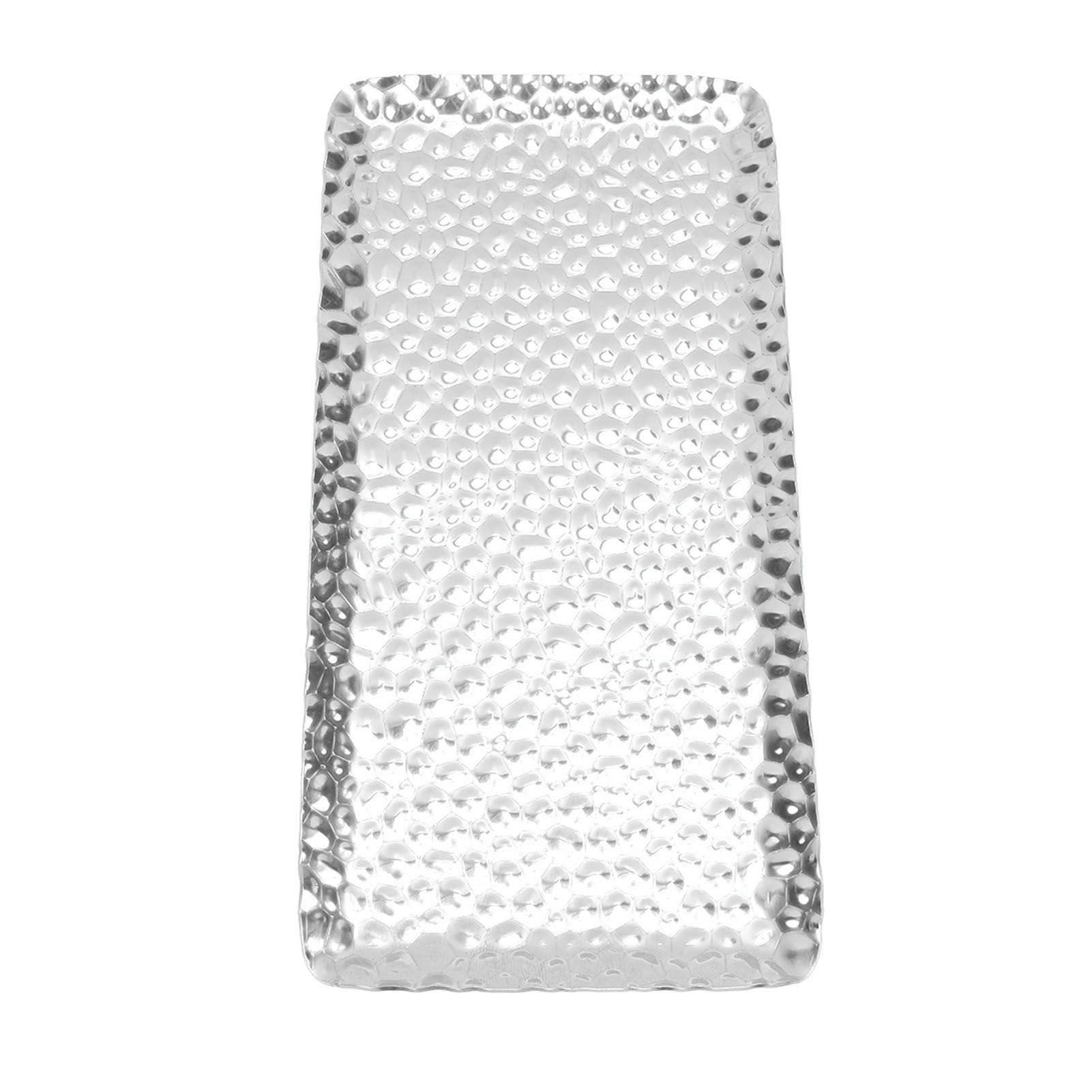 Hammered Tray Exquisite Odorless Stainless Steel Serving Tray for Living Room view 2