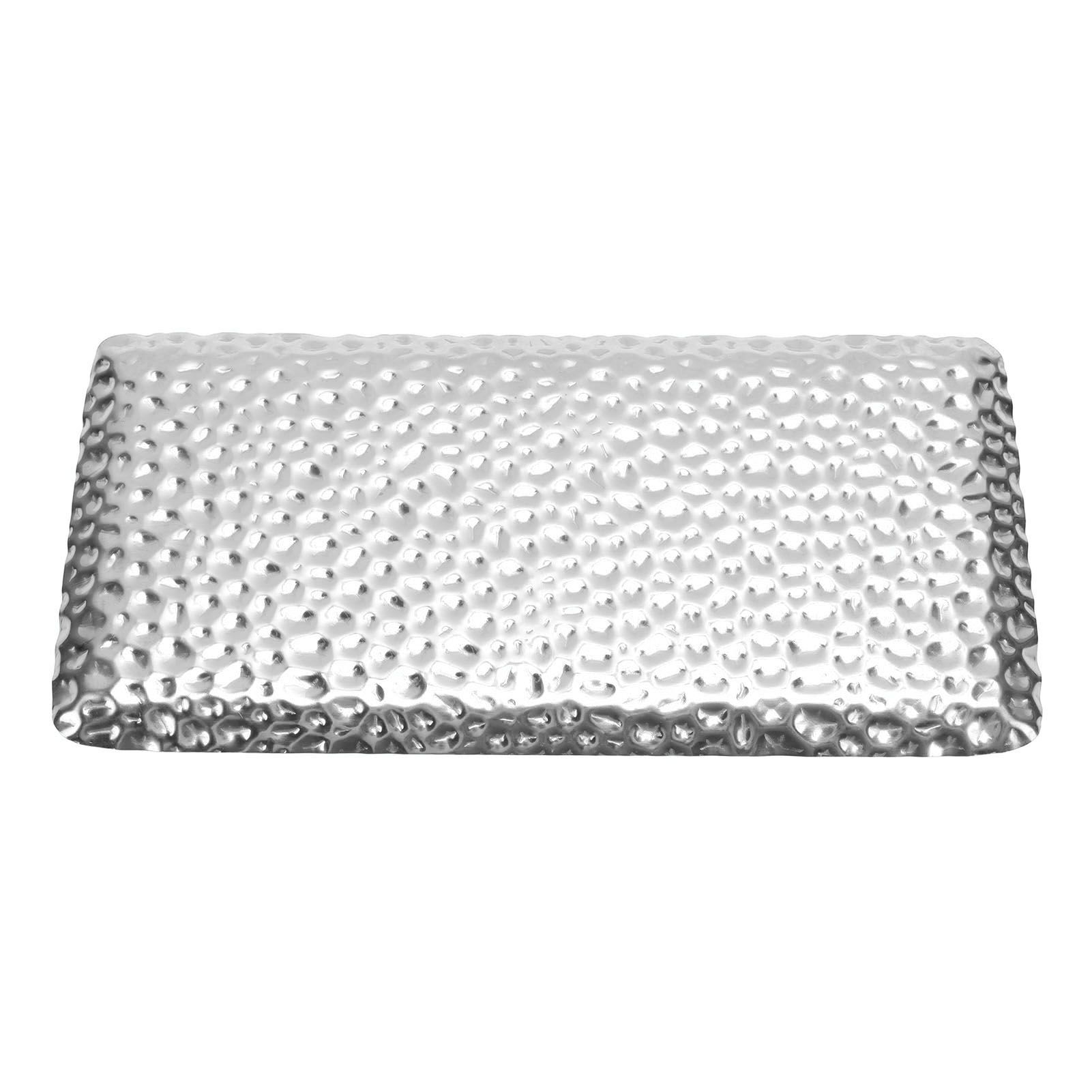 Hammered Tray Exquisite Odorless Stainless Steel Serving Tray for Living Room view 5