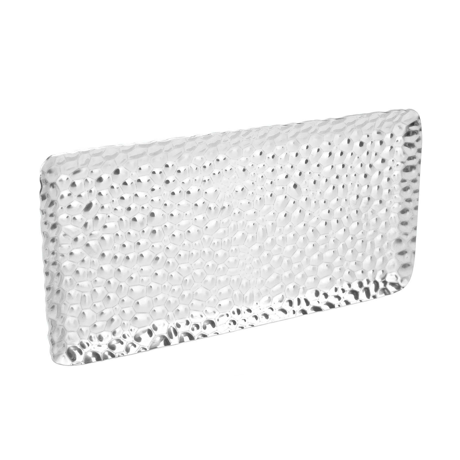 Hammered Tray Exquisite Odorless Stainless Steel Serving Tray for Living Room view 7