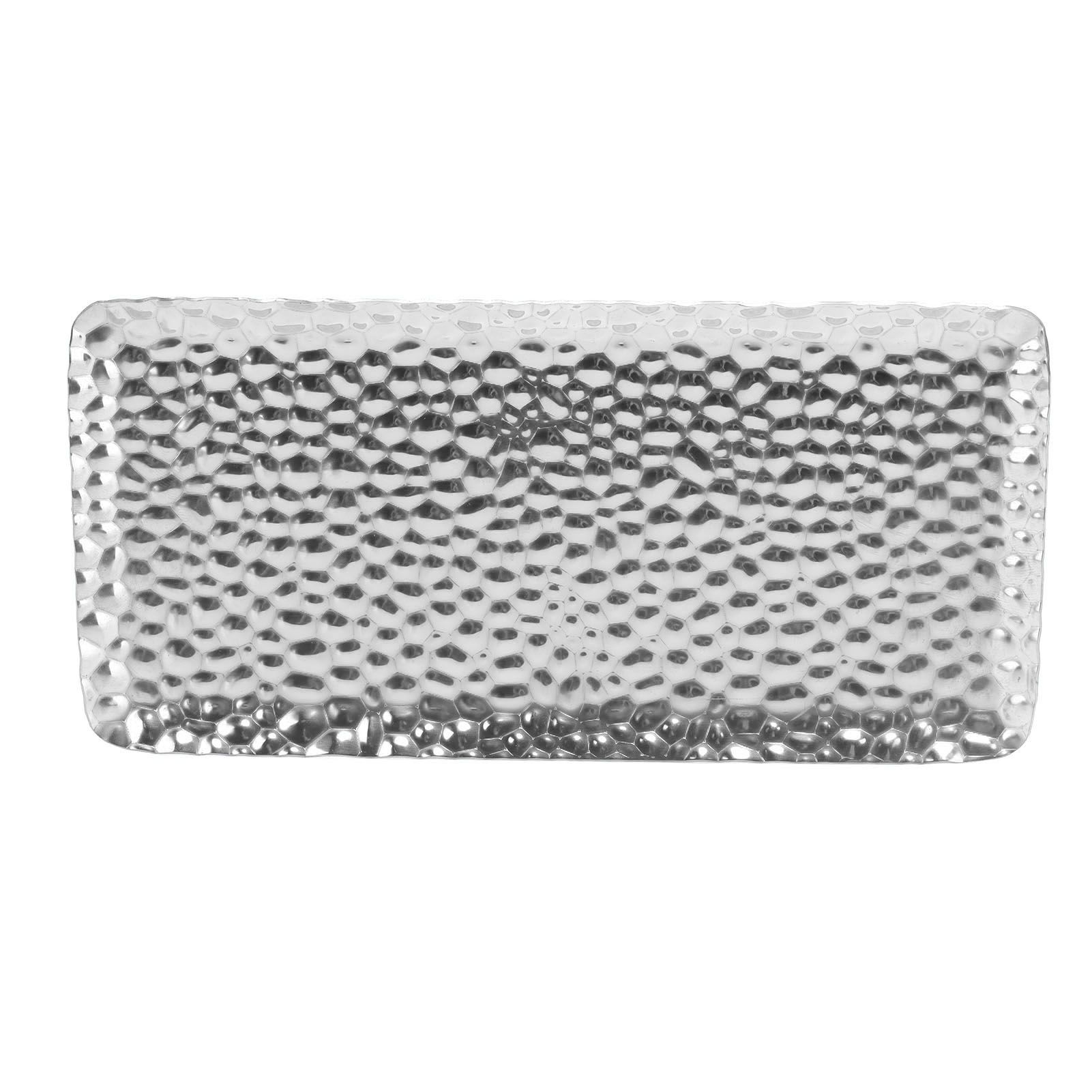 Hammered Tray Exquisite Odorless Stainless Steel Serving Tray for Living Room view 10