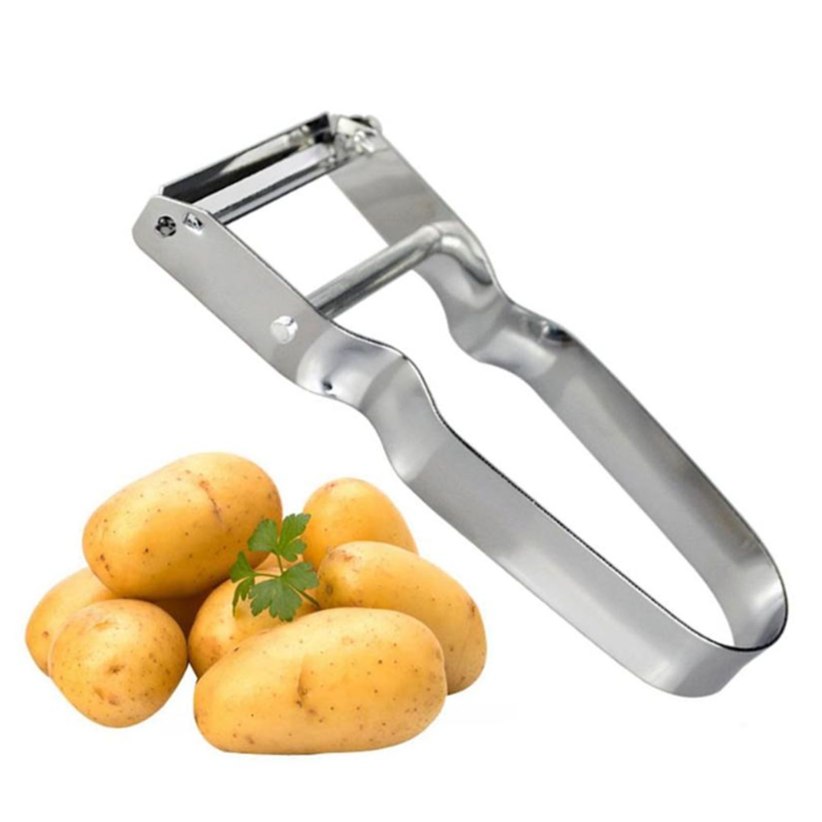 Stainless Steel Peeler U Shape Ergonomic Handle Fruit Peeler Vegetable Peeler view 5