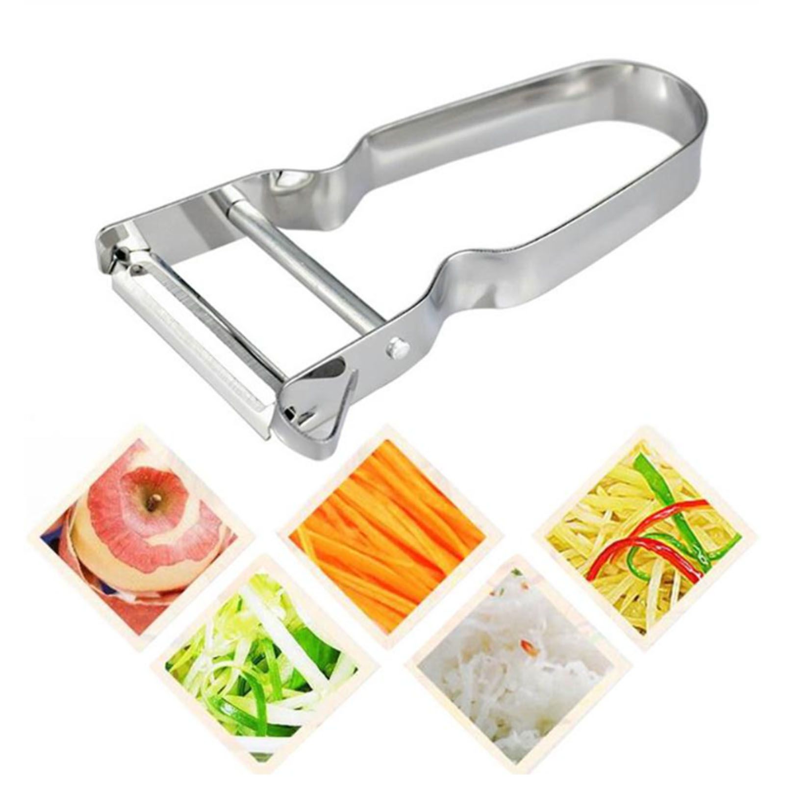 Stainless Steel Peeler U Shape Ergonomic Handle Fruit Peeler Vegetable Peeler view 11