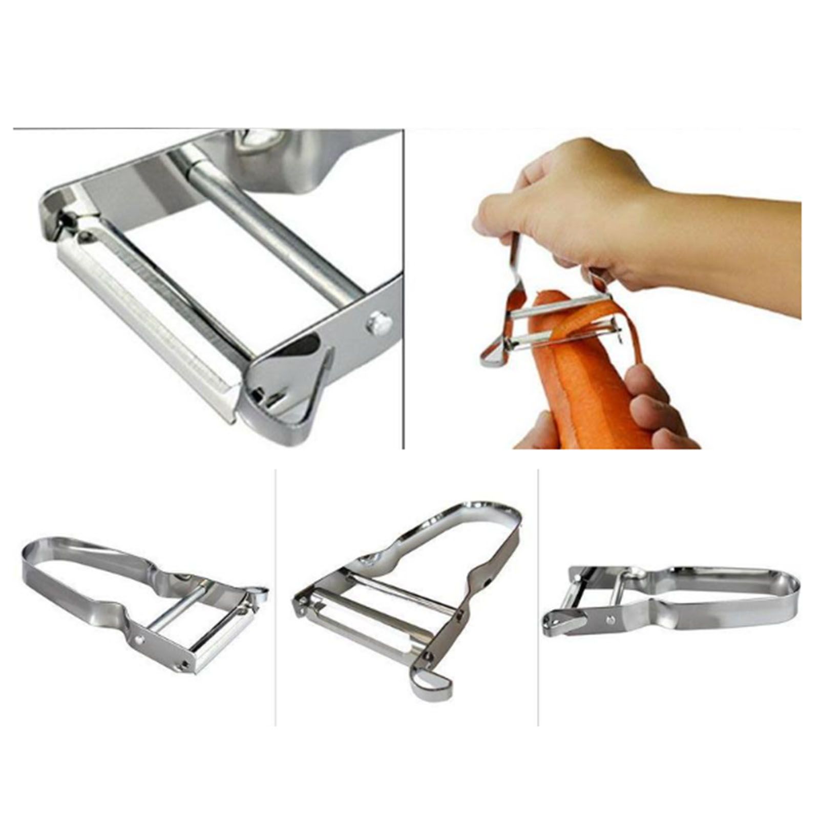 Stainless Steel Peeler U Shape Ergonomic Handle Fruit Peeler Vegetable Peeler view 12
