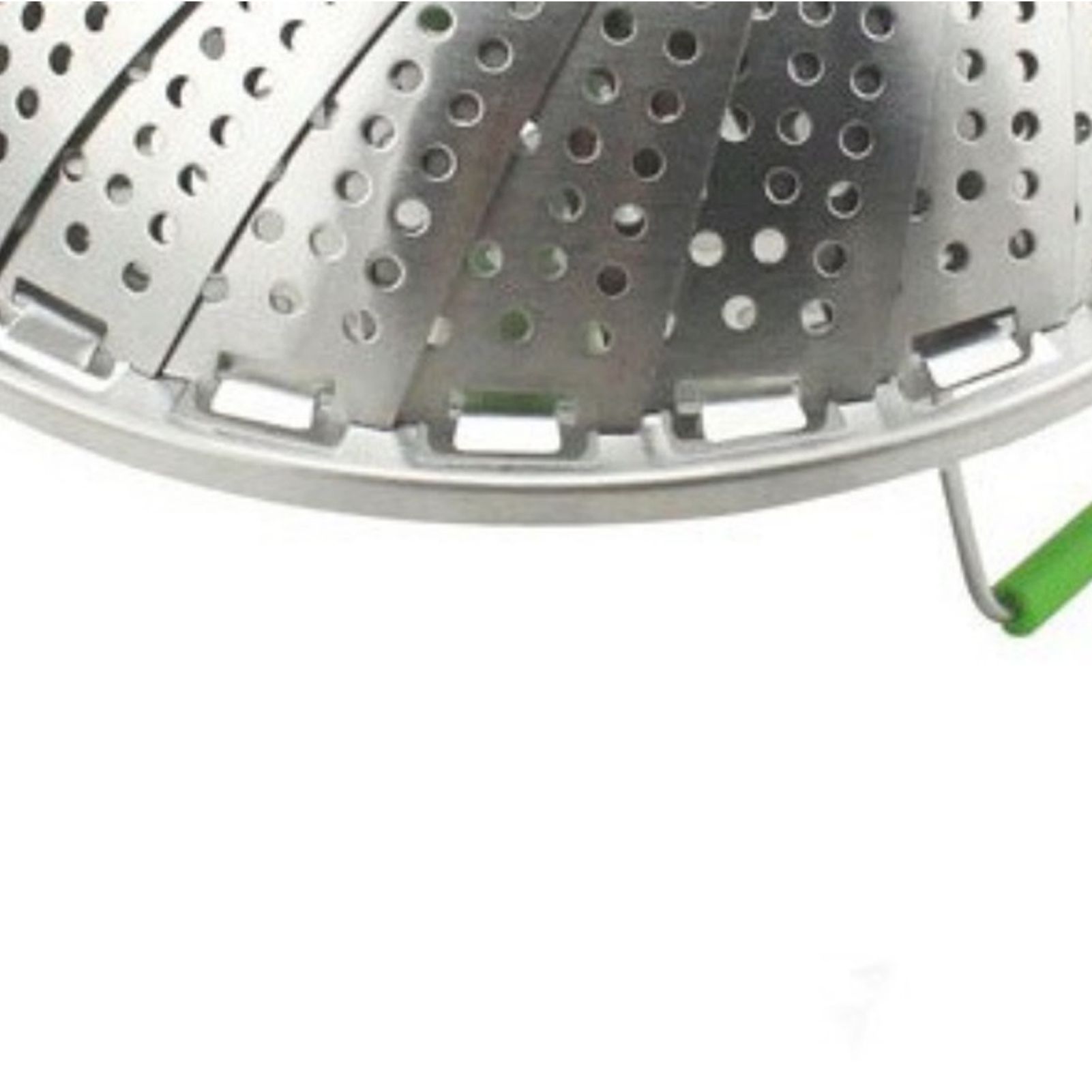 Steam Basket Stainless Steel Folding Vegetable Steam Basket with ABS Handle view 9