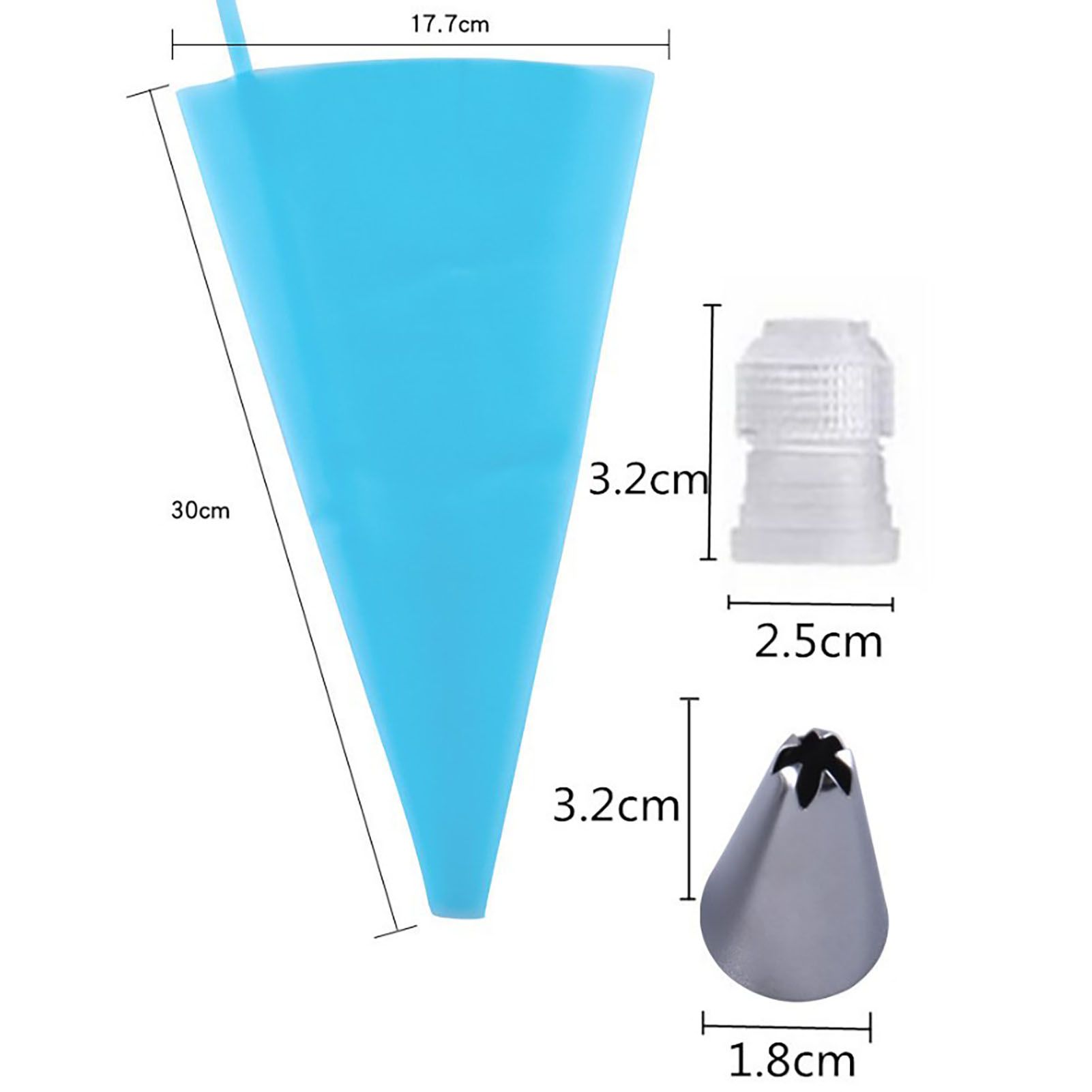 Piping Bags and Tips Set Cake Decorating Supplies for Baking TPU Pastry Bags view 7