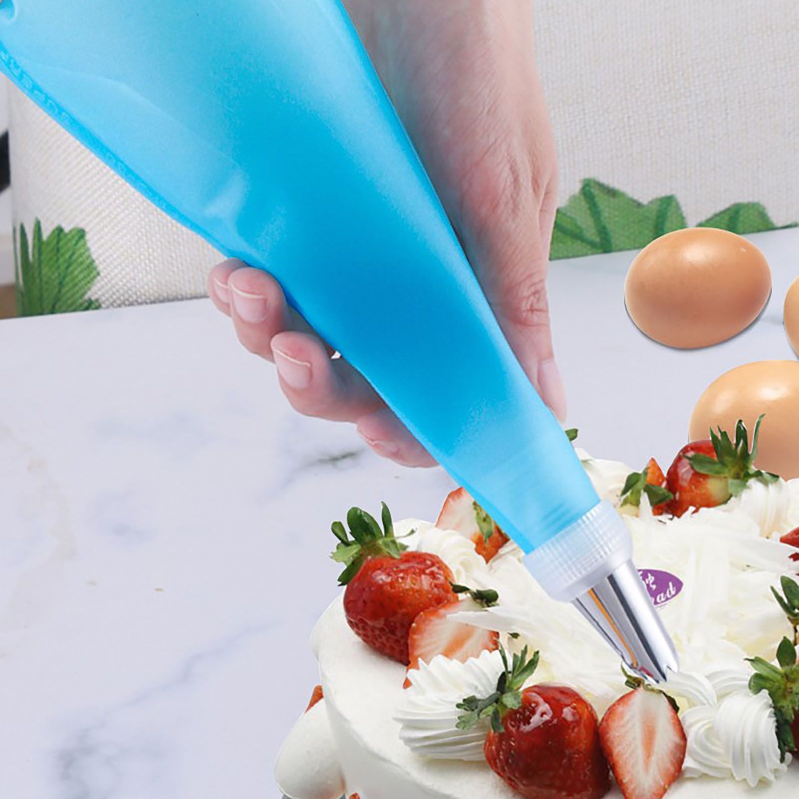 Piping Bags and Tips Set Cake Decorating Supplies for Baking TPU Pastry Bags view 10