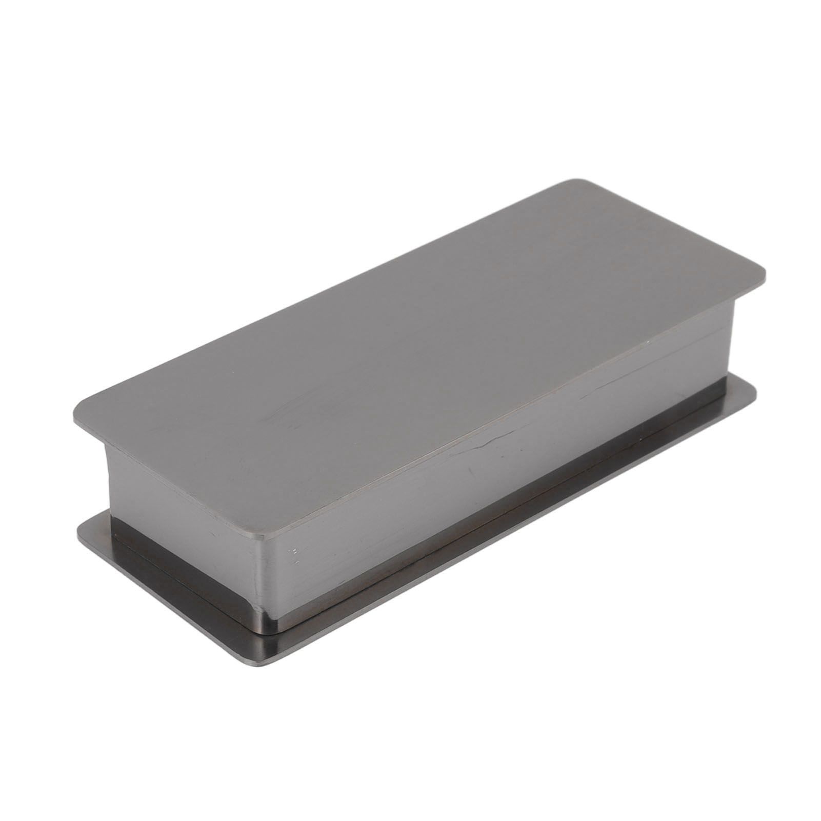 Toothpick Holder Stainless Steel Rectangular Toothpick Holder with Lid for