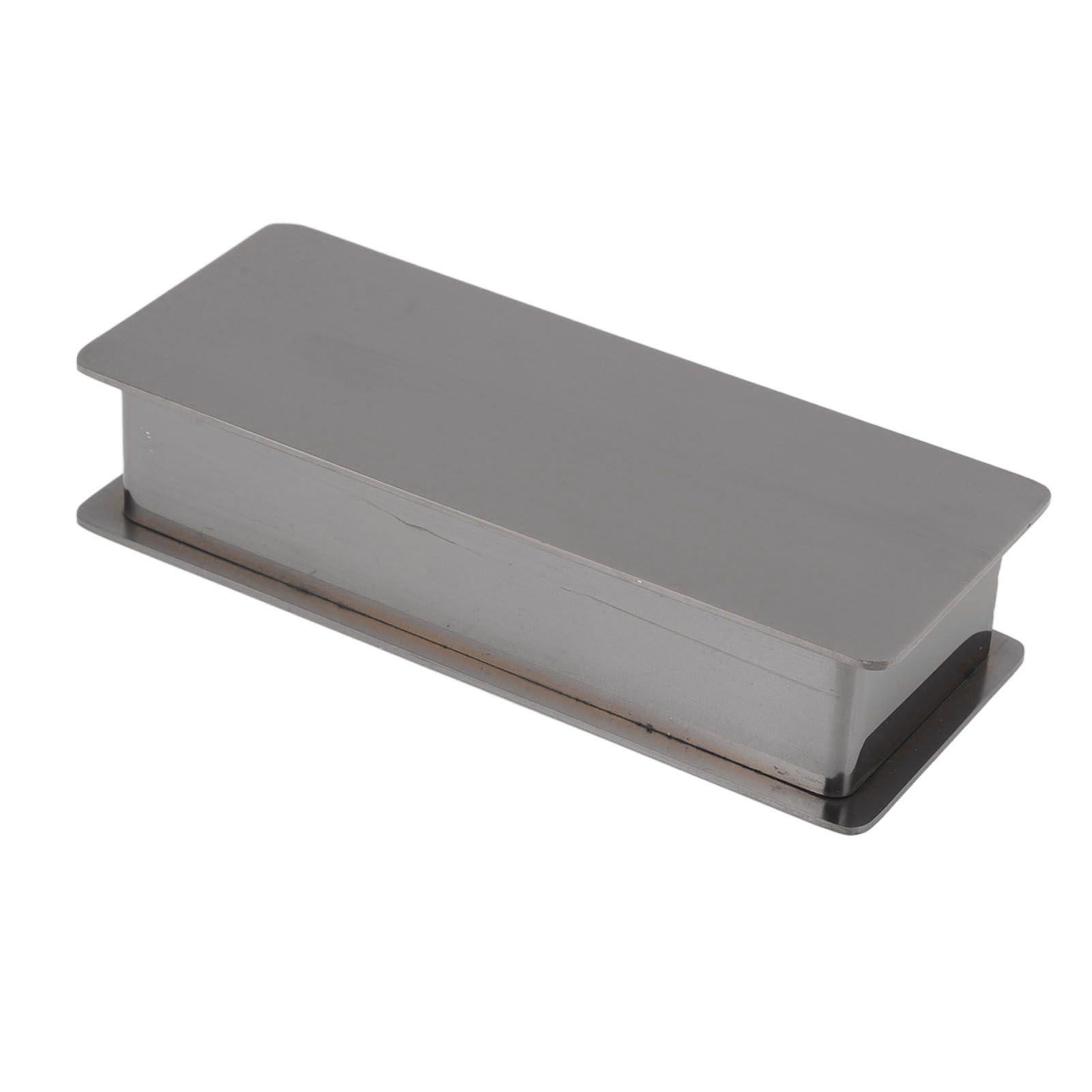 Toothpick Holder Stainless Steel Rectangular Toothpick Holder with Lid for view 5