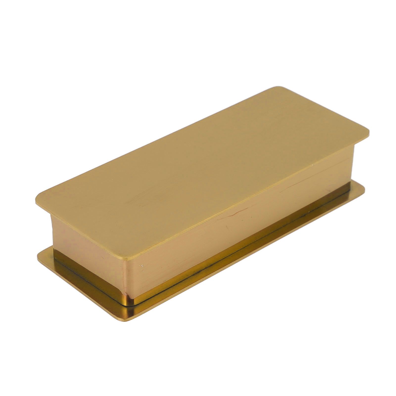 Toothpick Holder Stainless Steel Rectangular Toothpick Holder with Lid for