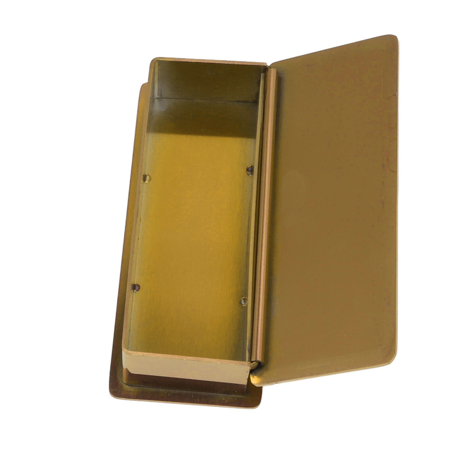 Toothpick Holder Stainless Steel Rectangular Toothpick Holder with Lid for view 5