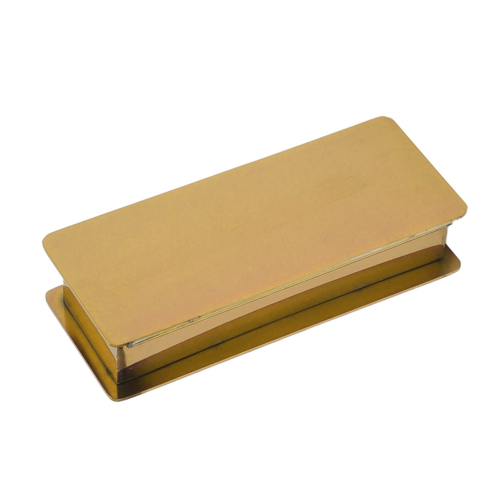 Toothpick Holder Stainless Steel Rectangular Toothpick Holder with Lid for view 6