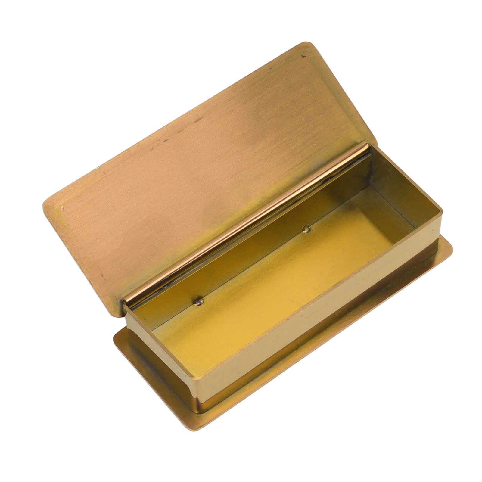 Toothpick Holder Stainless Steel Rectangular Toothpick Holder with Lid for view 9