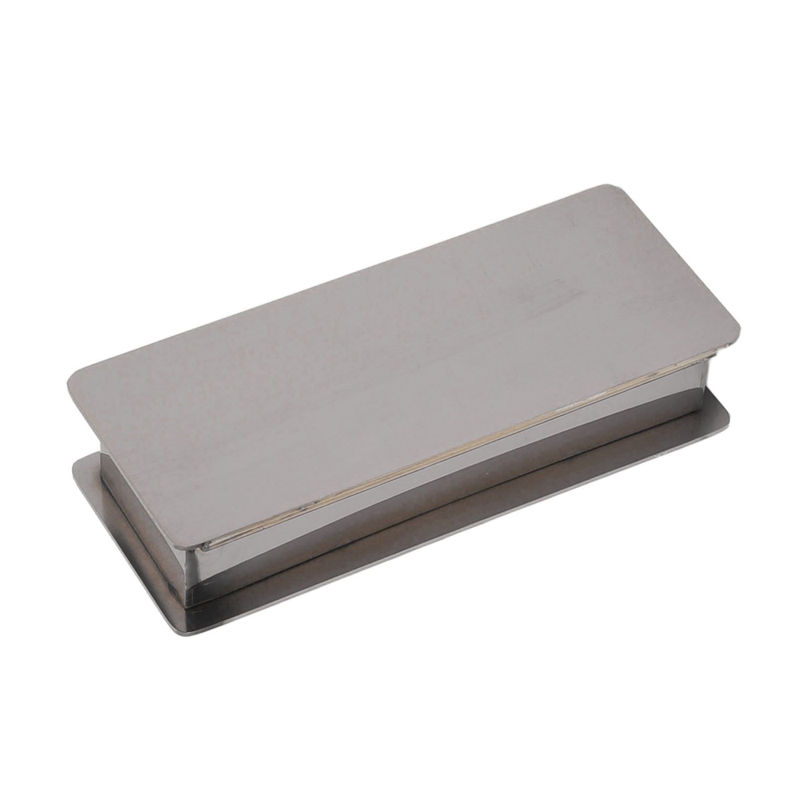 Toothpick Holder Stainless Steel Rectangular Toothpick Holder with Lid for view 4