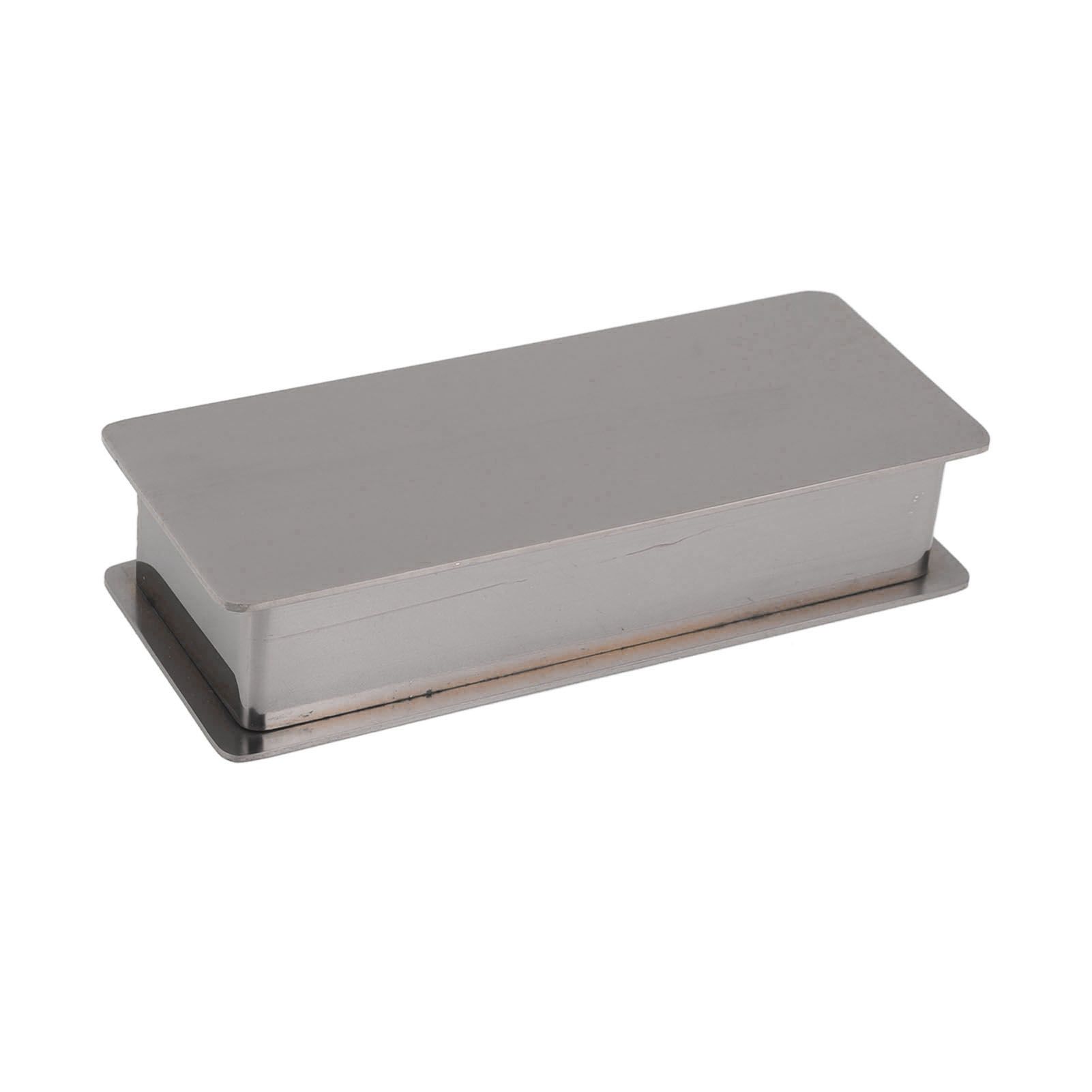 Toothpick Holder Stainless Steel Rectangular Toothpick Holder with Lid for view 9