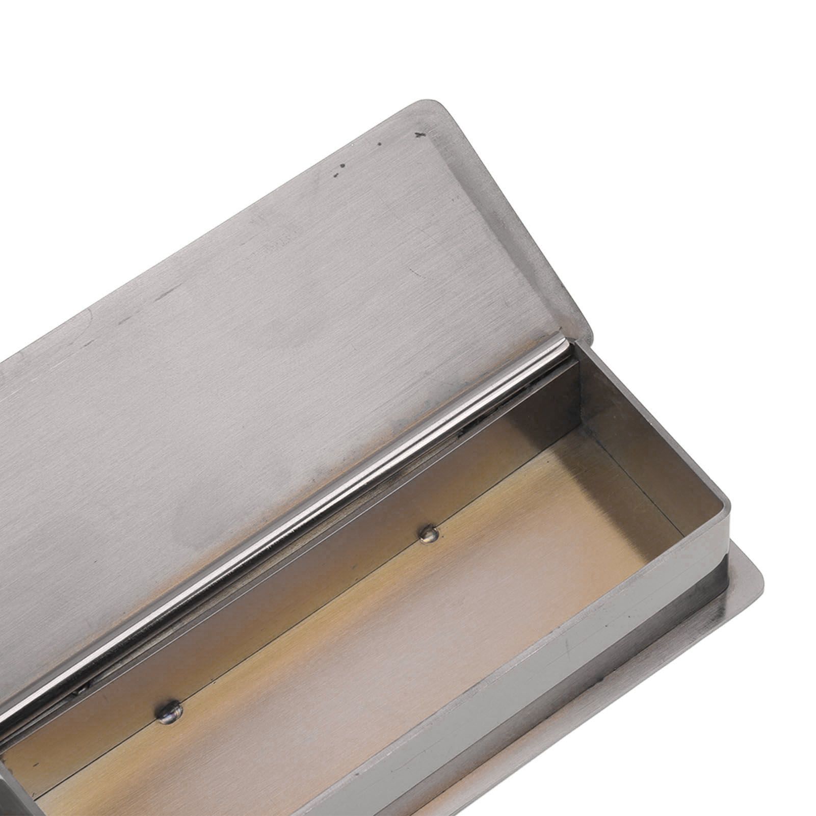 Toothpick Holder Stainless Steel Rectangular Toothpick Holder with Lid for view 13