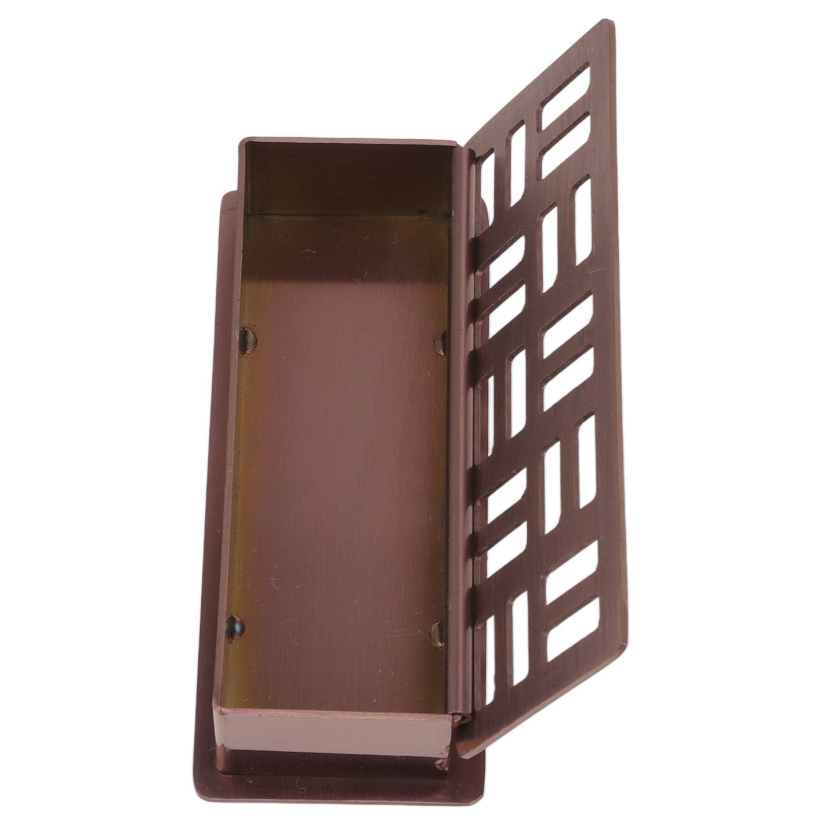 Stainless Steel Toothpick Holder Hollowed Out Rust Prevention Rectangle view 2