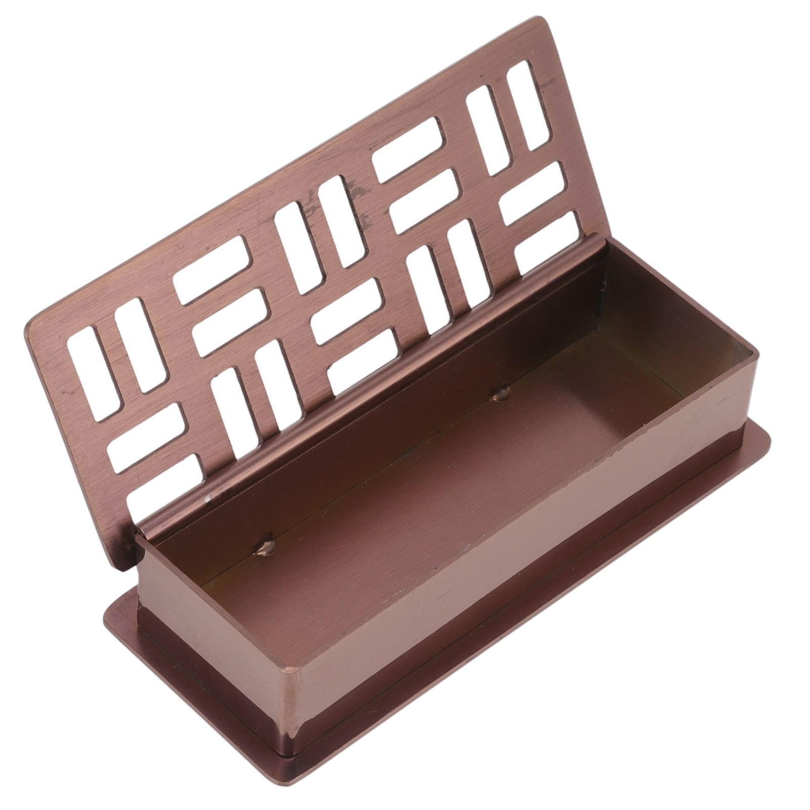 Stainless Steel Toothpick Holder Hollowed Out Rust Prevention Rectangle view 5