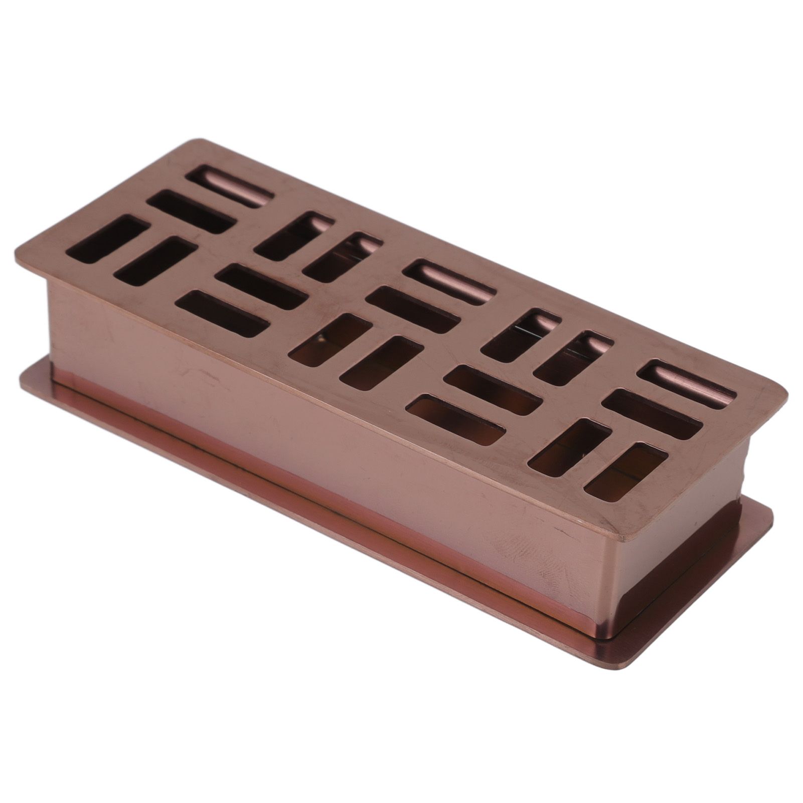 Stainless Steel Toothpick Holder Hollowed Out Rust Prevention Rectangle view 10