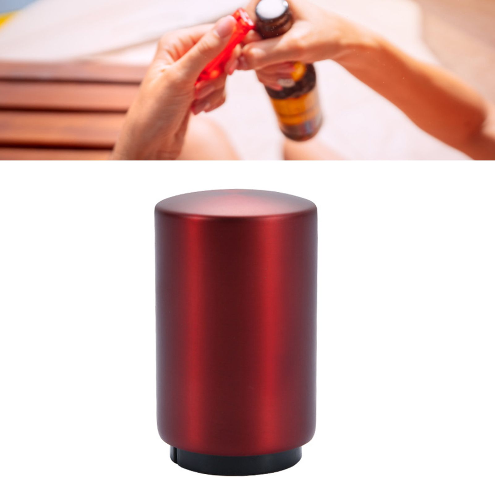 Automatic Bottle Opener Magnetic Stainless Steel Push Down Bottle Lid Opening view 5