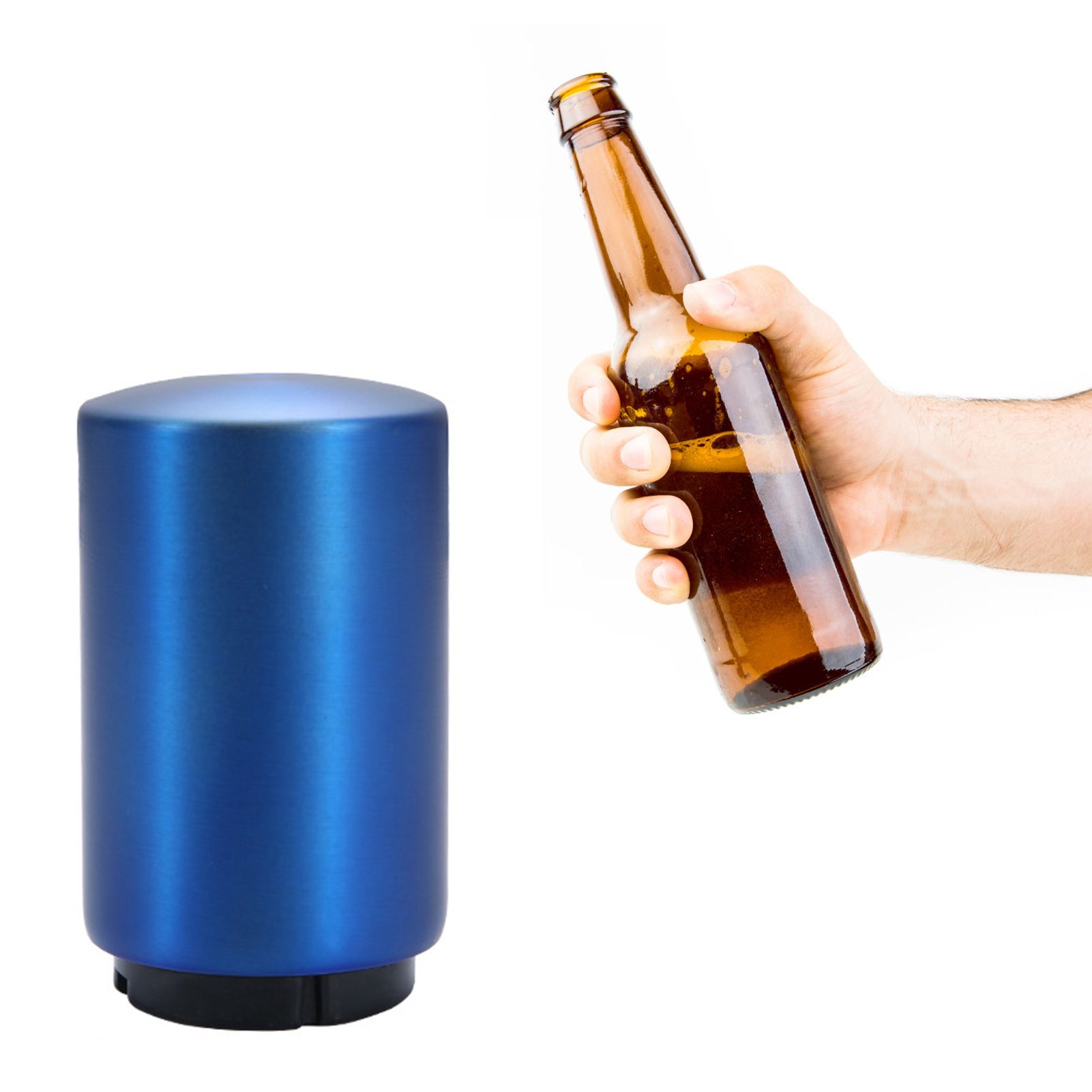 Automatic Bottle Opener Magnetic Stainless Steel Push Down Bottle Lid Opening view 6