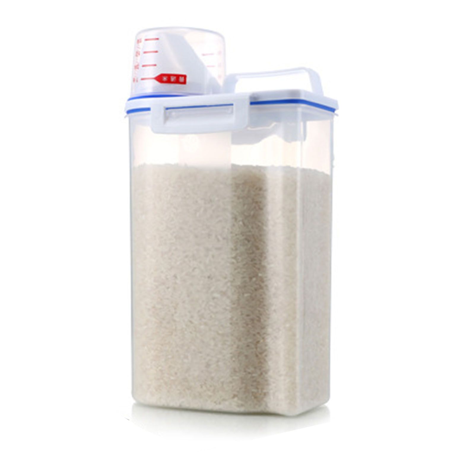 Rice Storage Barrel 2KG Capacity BPA Free Airtight Cereal Container with