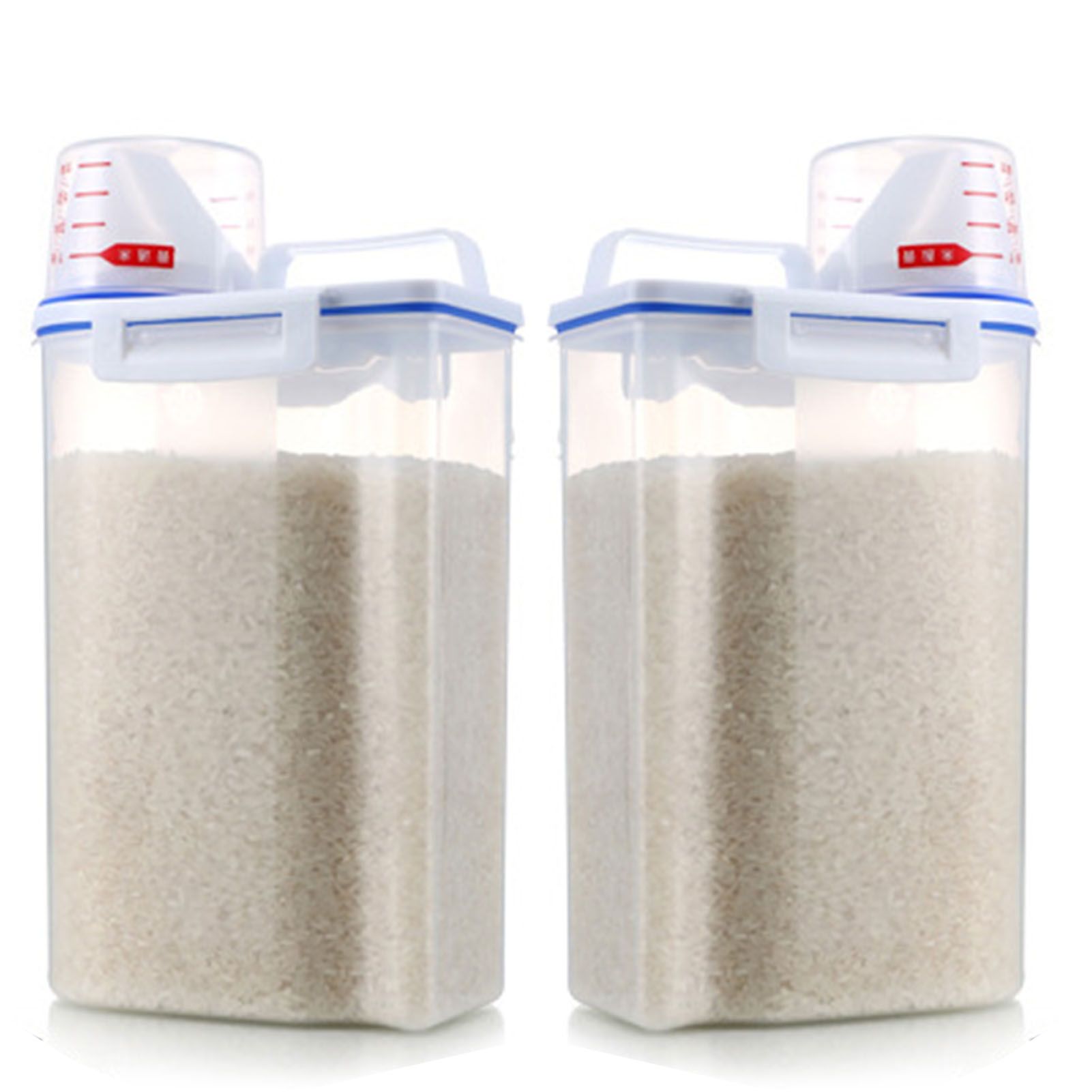 Rice Storage Barrel 2KG Capacity BPA Free Airtight Cereal Container with view 3