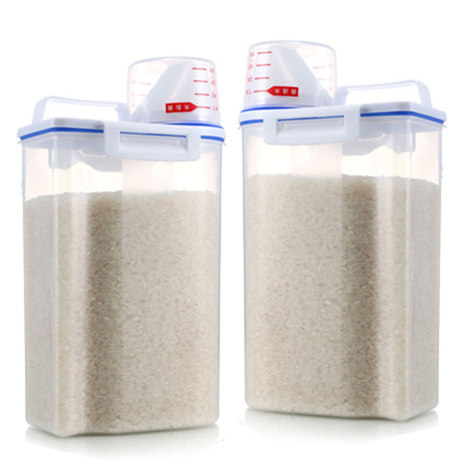 Rice Storage Barrel 2KG Capacity BPA Free Airtight Cereal Container with view 4
