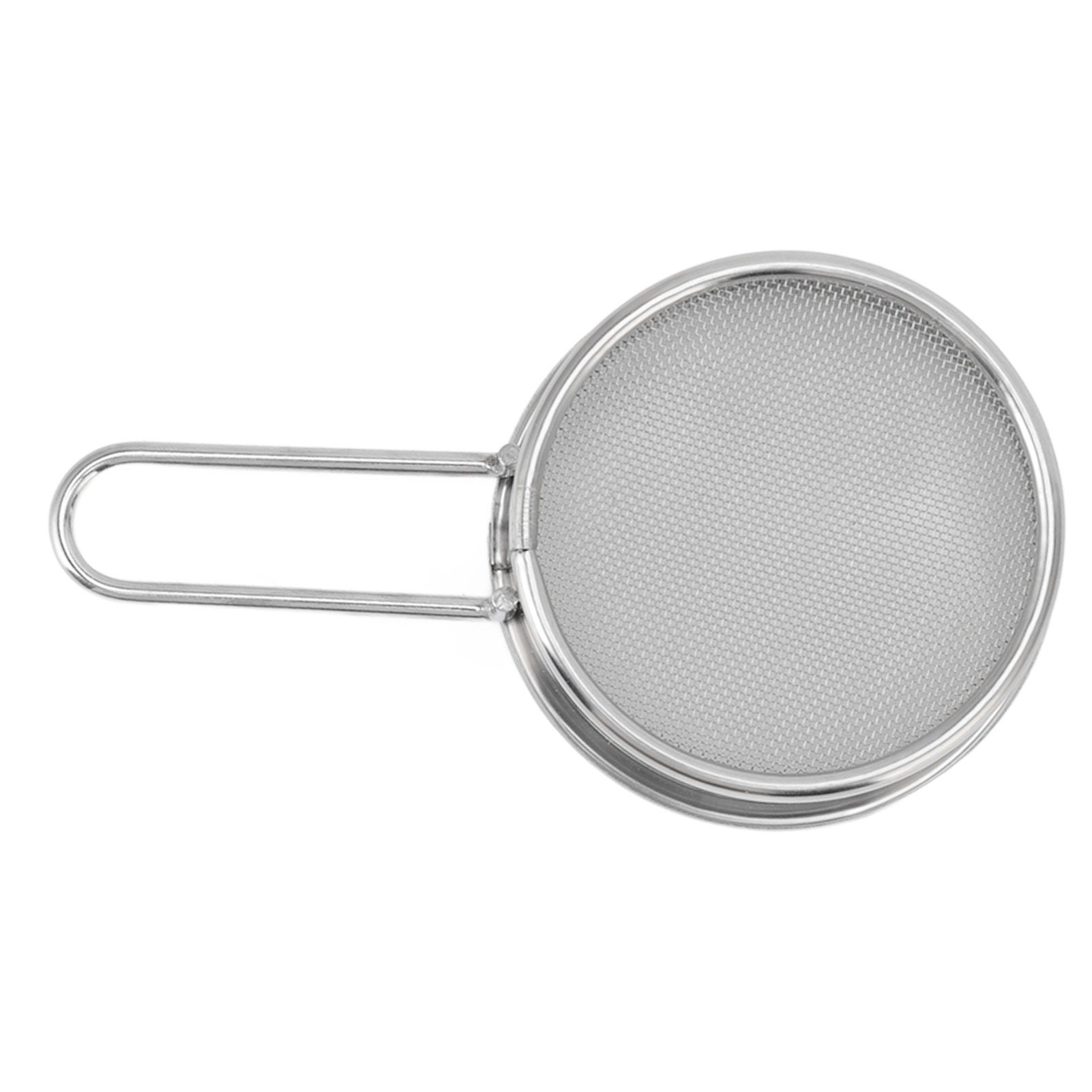 Flour Sieve Strainer 304 Stainless Steel Lightweight Easy Cleaning Ergonomic view 7