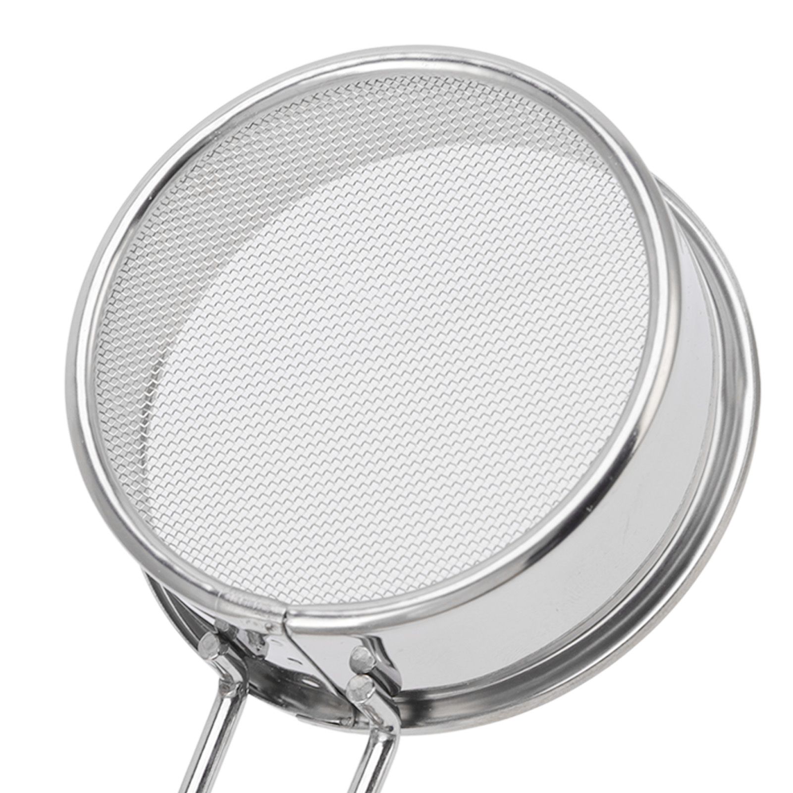 Flour Sieve Strainer 304 Stainless Steel Lightweight Easy Cleaning Ergonomic view 14
