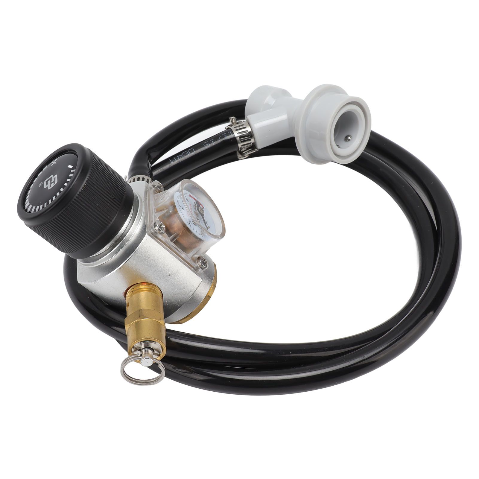 Soda Water Automatic Beer Maker 2nd Stage Pressure Gauge Black Hose view 5