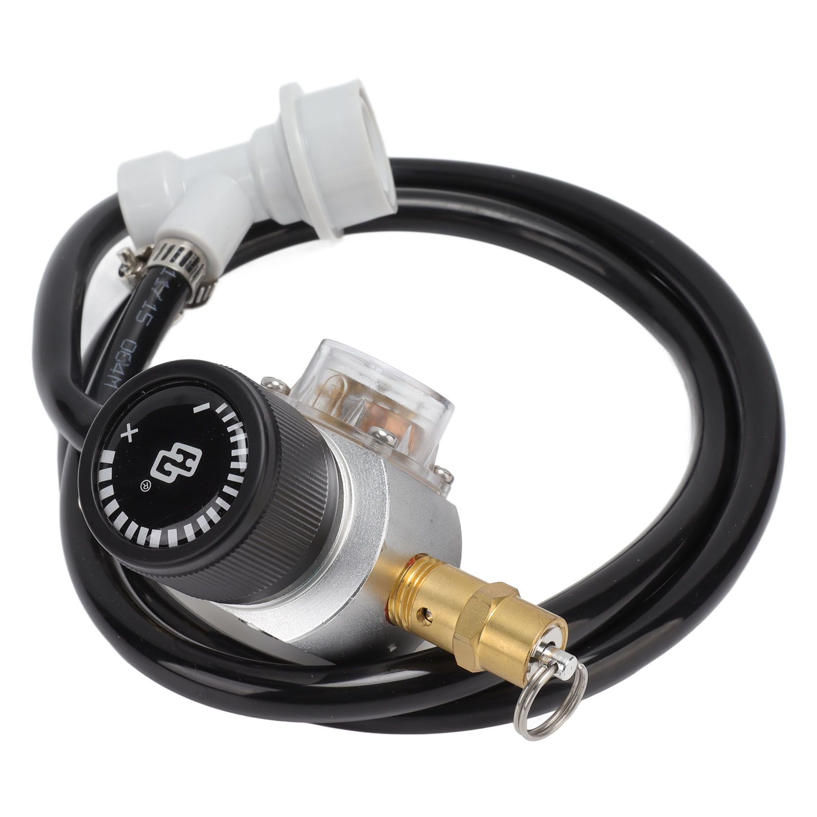 Soda Water Automatic Beer Maker 2nd Stage Pressure Gauge Black Hose view 6