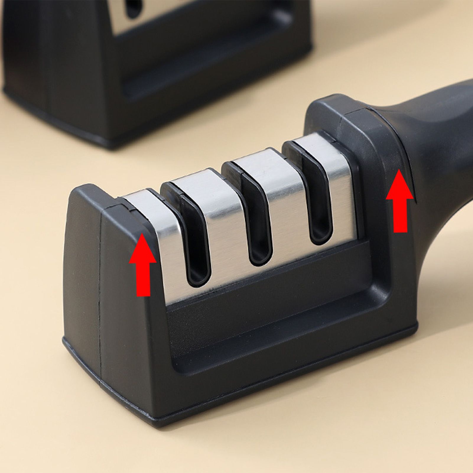 Knife Sharpener 3 Slot Kitchen Knives Sharpen Blade Sharpening Tool for Home view 11