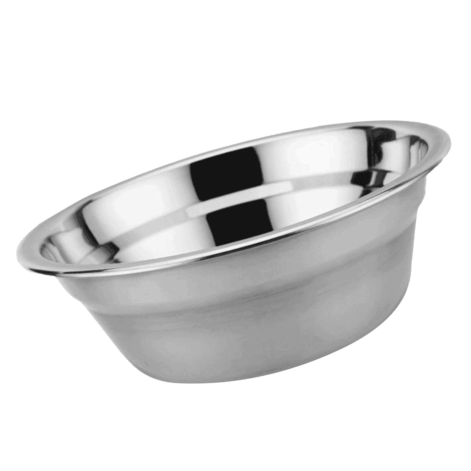 26cm Stainless Steel Basin Mixing Bowl Thicken Heavy Duty Deeper Edge Mirror view 4