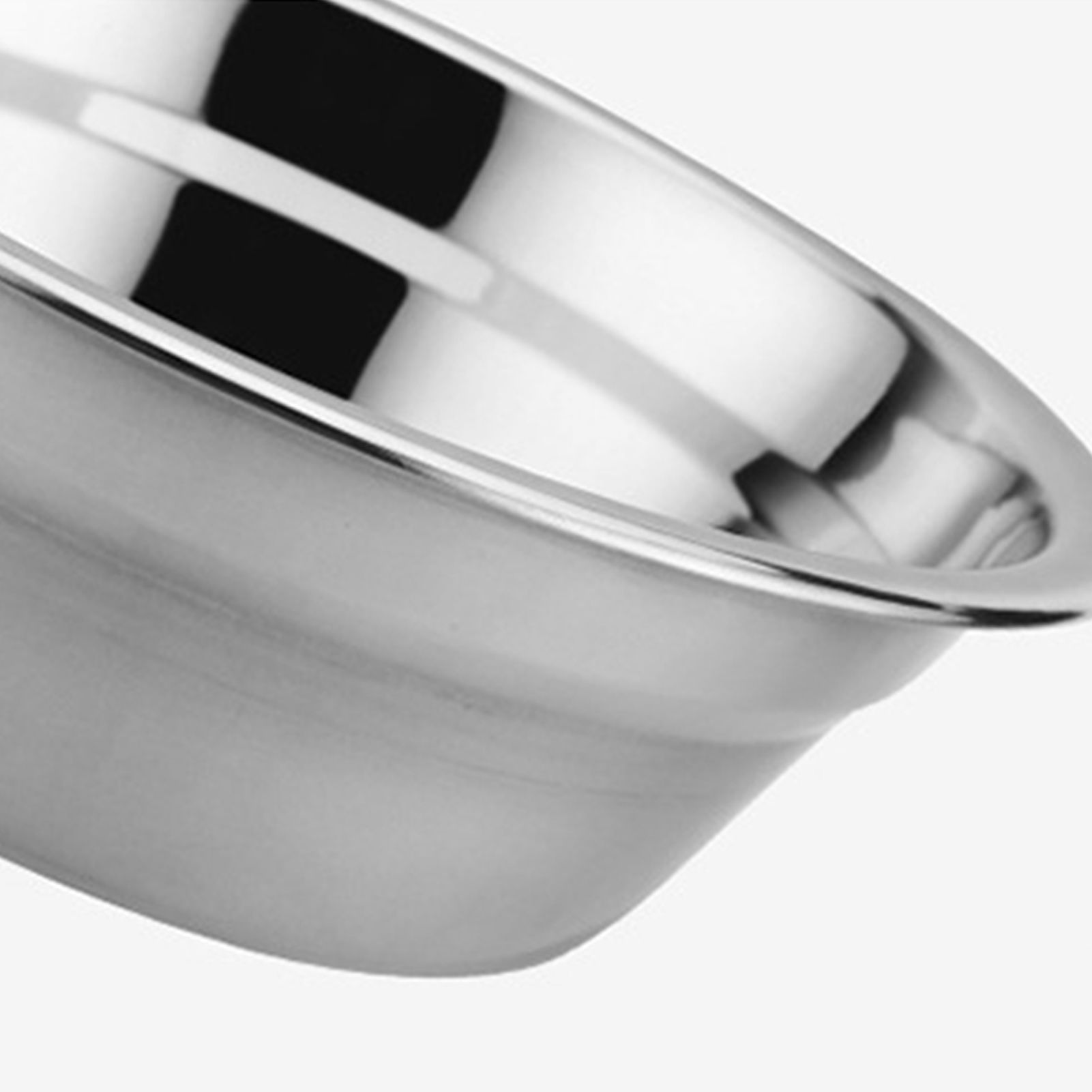 26cm Stainless Steel Basin Mixing Bowl Thicken Heavy Duty Deeper Edge Mirror view 8