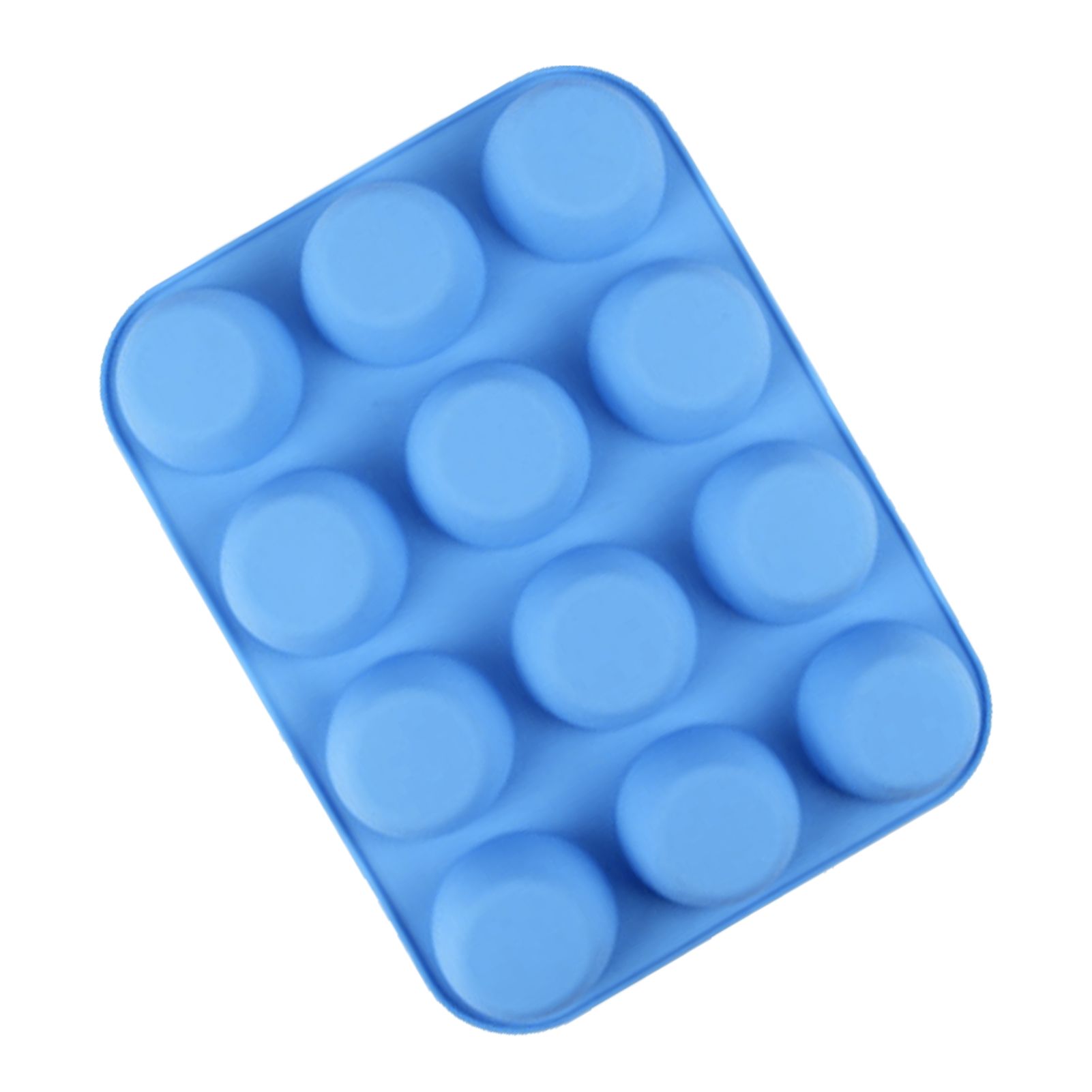 12 Cupcake Pan Soft Silicone Round Shape Easy Release Muffin Pan for Cupcake view 3