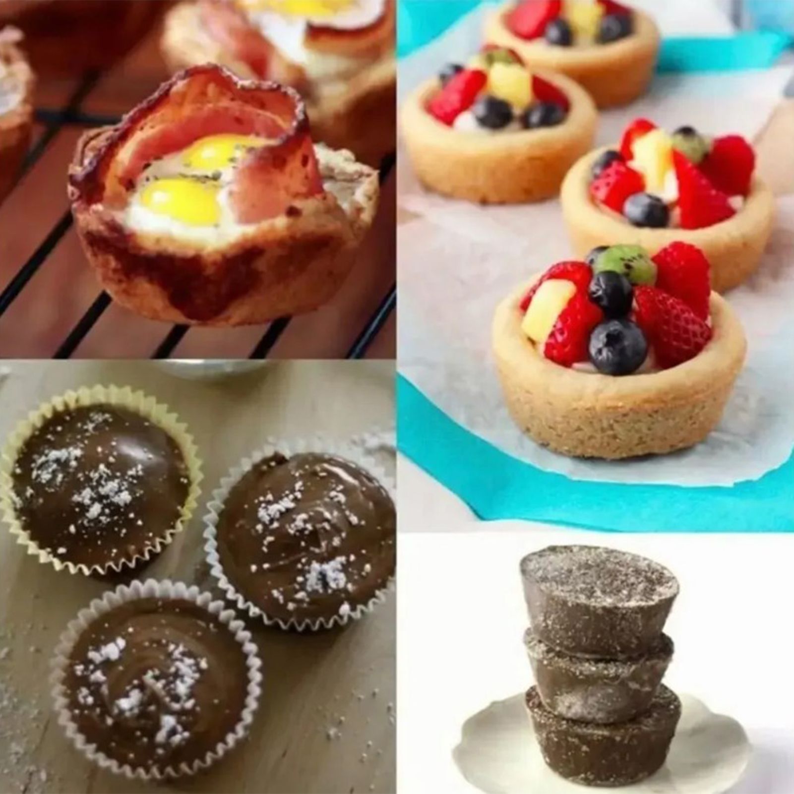 12 Cupcake Pan Soft Silicone Round Shape Easy Release Muffin Pan for Cupcake view 12