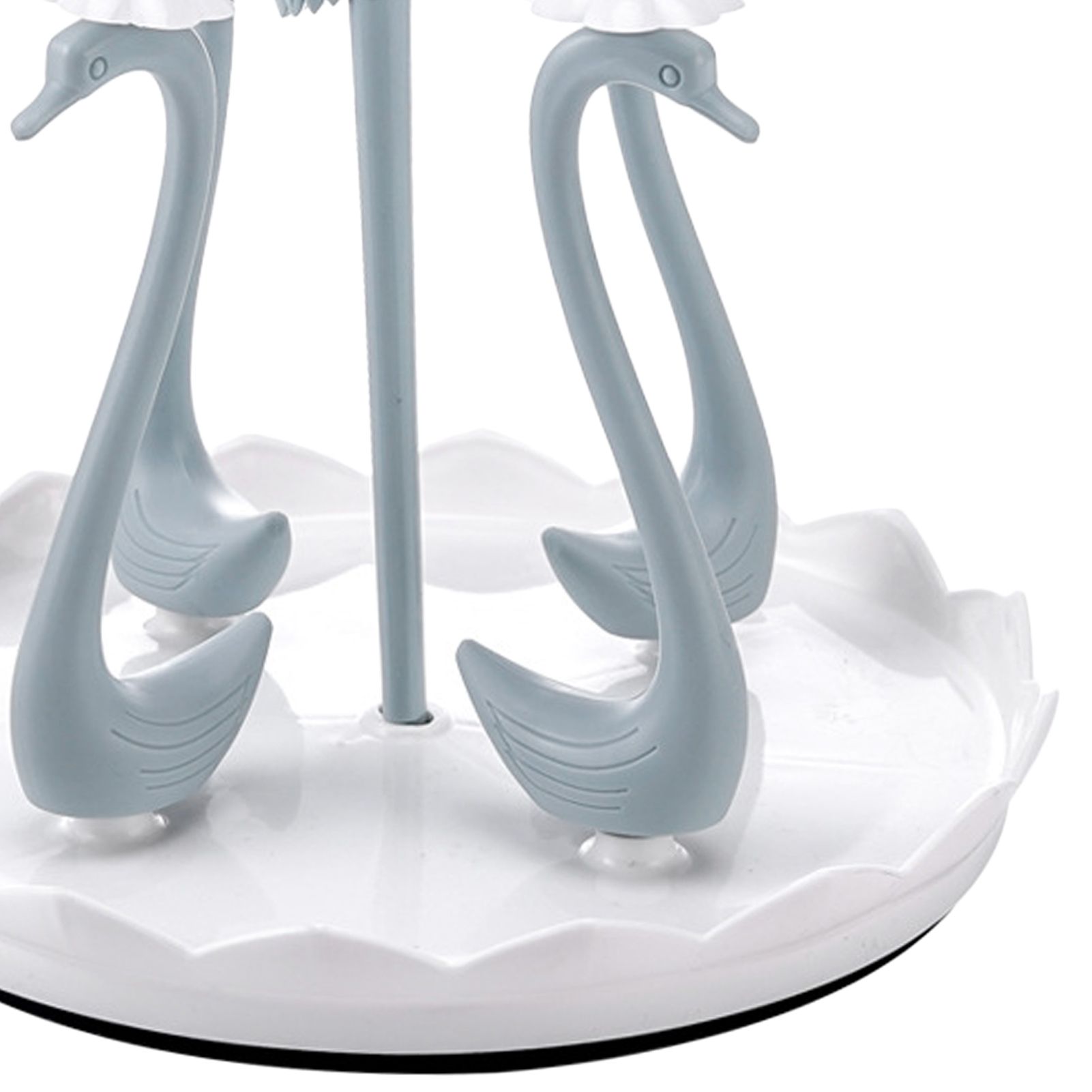 Swan Cup Holder with Rotating Drip Tray Plastic Rotatable Drinking Cup Drainer view 7
