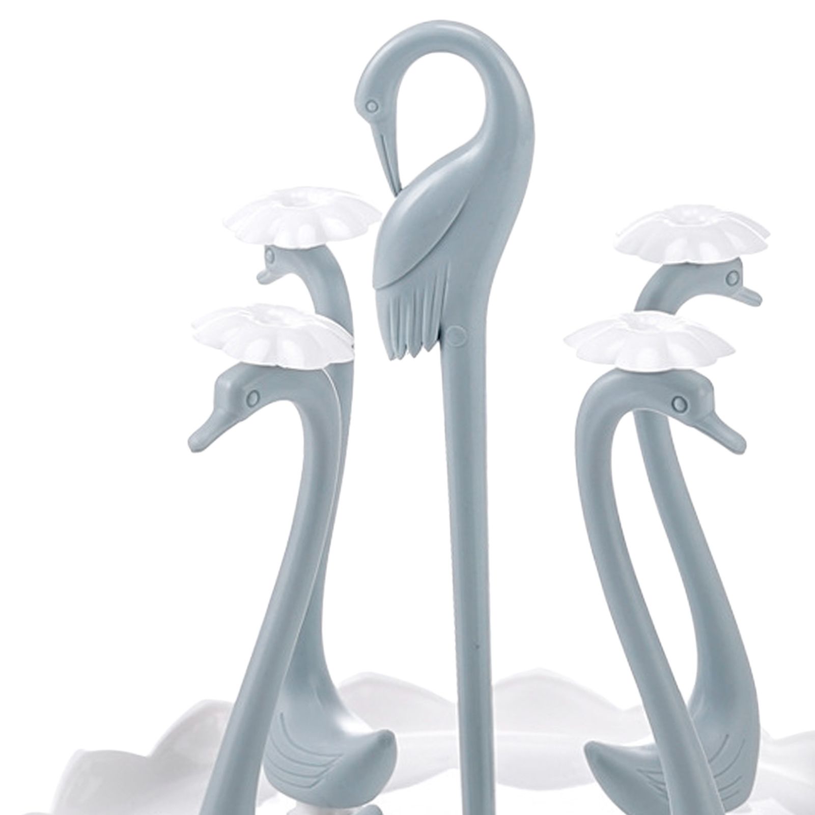 Swan Cup Holder with Rotating Drip Tray Plastic Rotatable Drinking Cup Drainer view 9