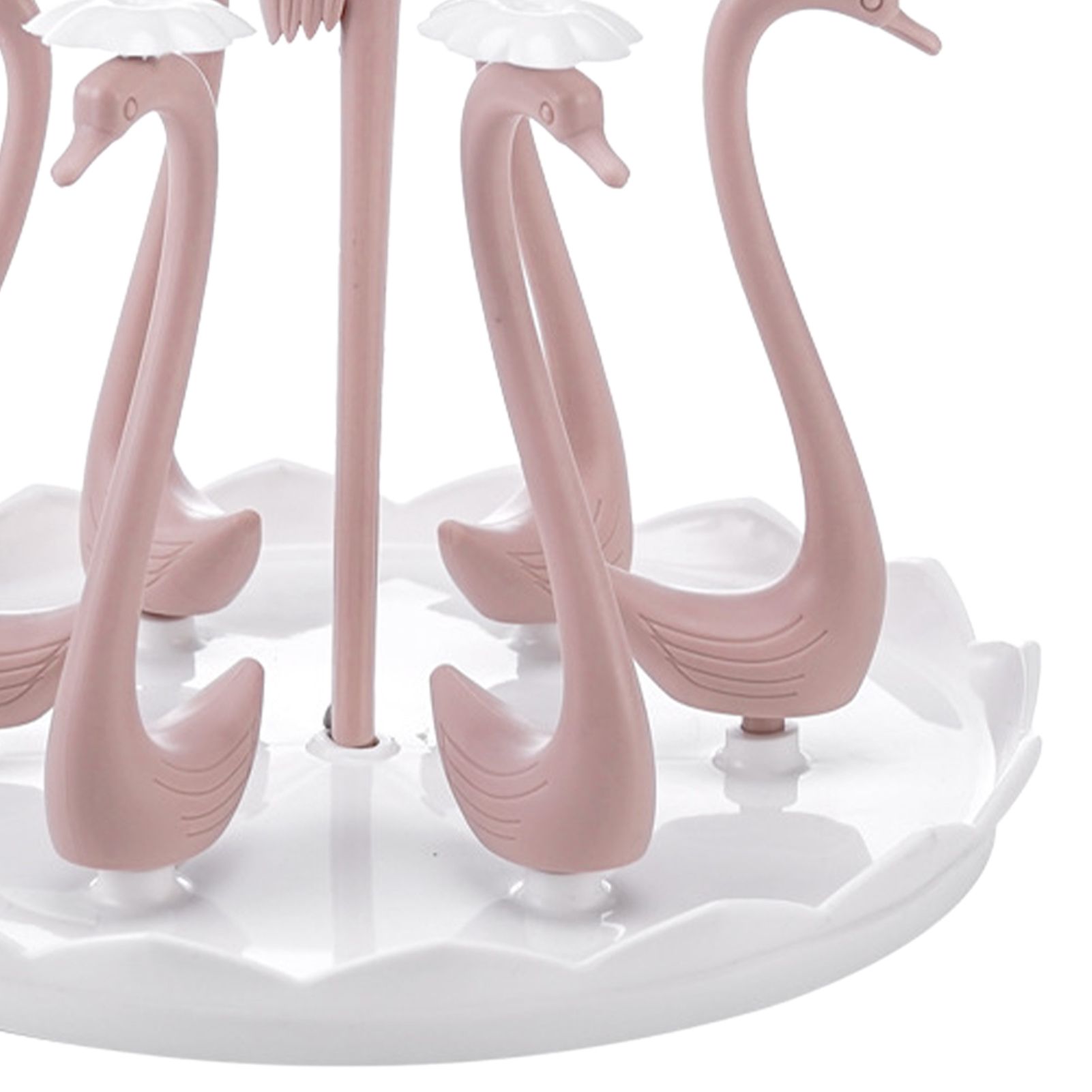 Swan Cup Holder with Rotating Drip Tray Plastic Rotatable Drinking Cup Drainer view 7