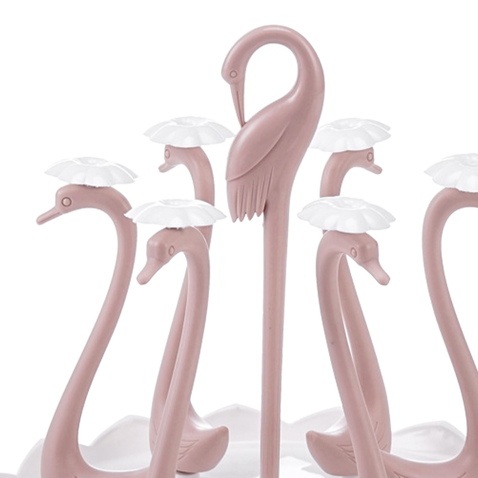 Swan Cup Holder with Rotating Drip Tray Plastic Rotatable Drinking Cup Drainer view 9