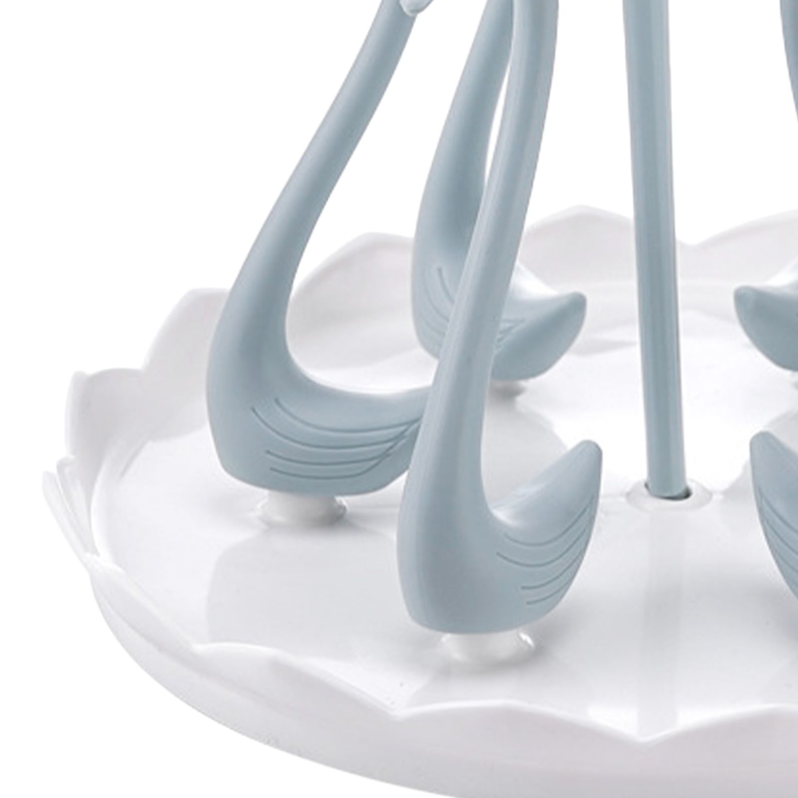 Swan Cup Holder with Rotating Drip Tray Plastic Rotatable Drinking Cup Drainer view 8
