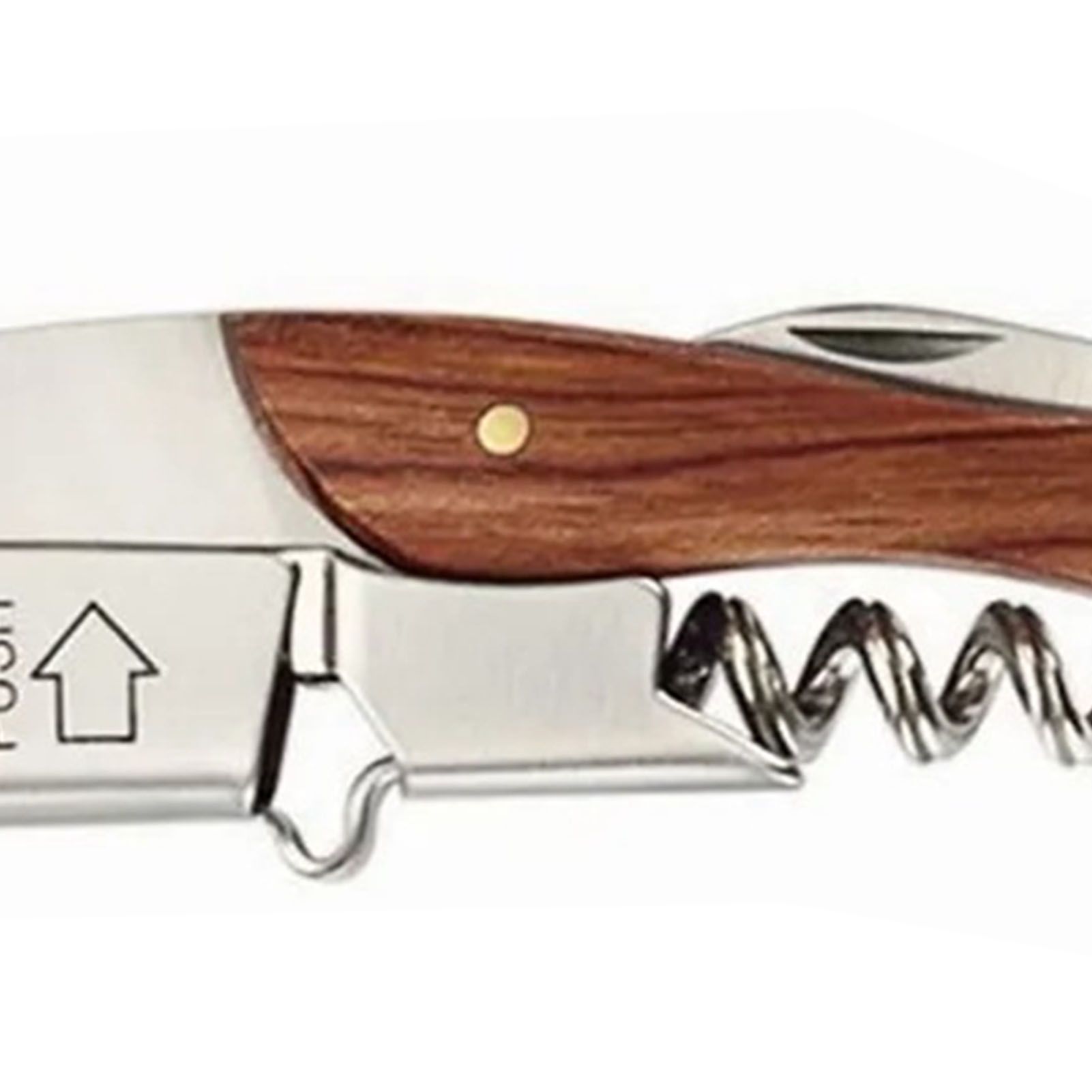 Wine Bottle Opener Corkscrew Stainless Steel Wood Easy Grip Portable Tool for Home view 9