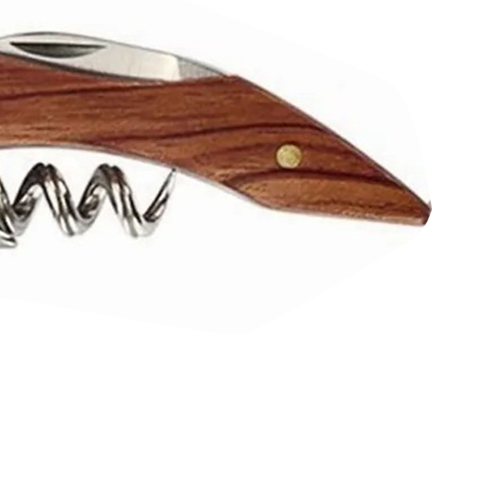 Wine Bottle Opener Corkscrew Stainless Steel Wood Easy Grip Portable Tool for Home view 10