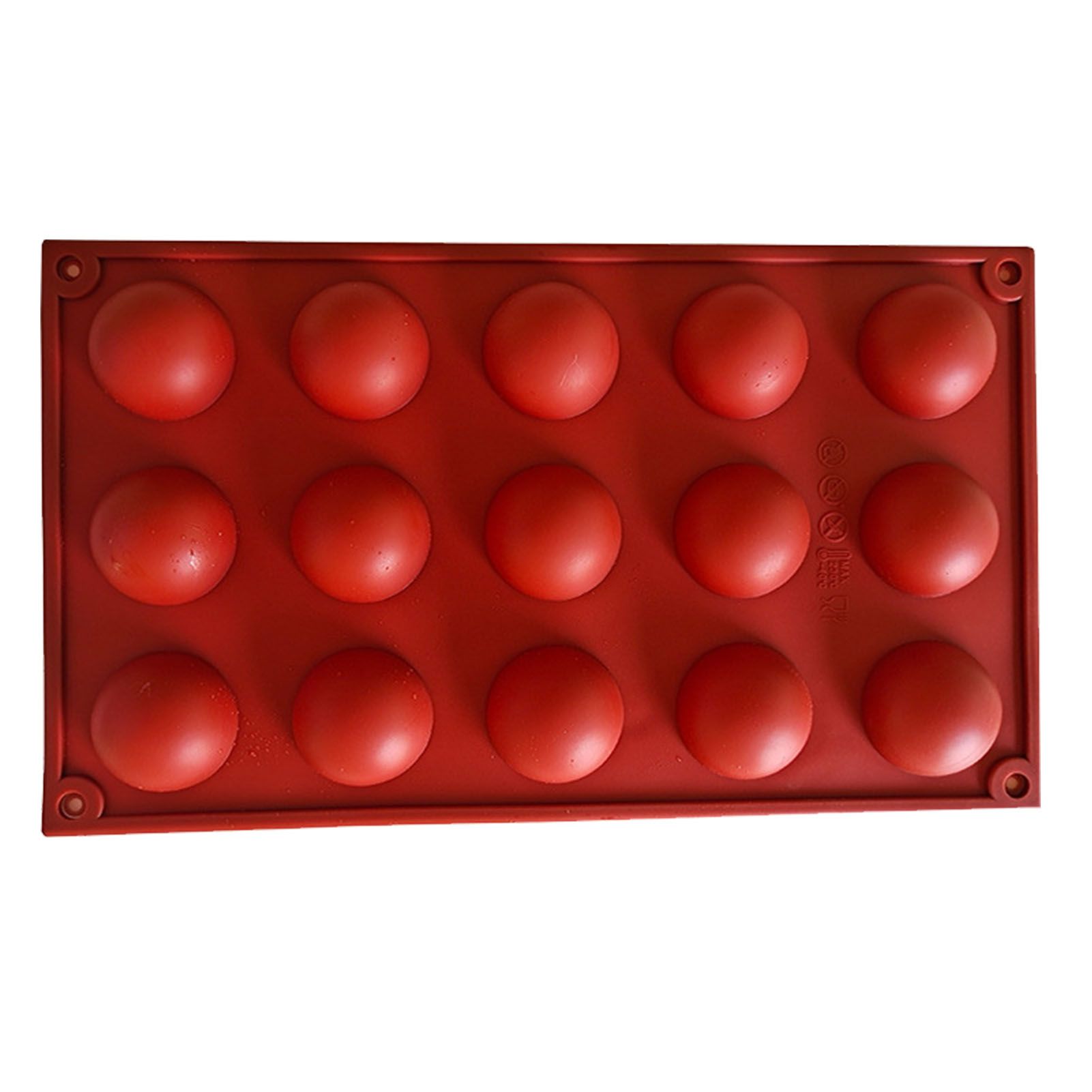 Semi Sphere Mold 15 Holes Silicone Semicircle Baking Mold for Cake Chocolate