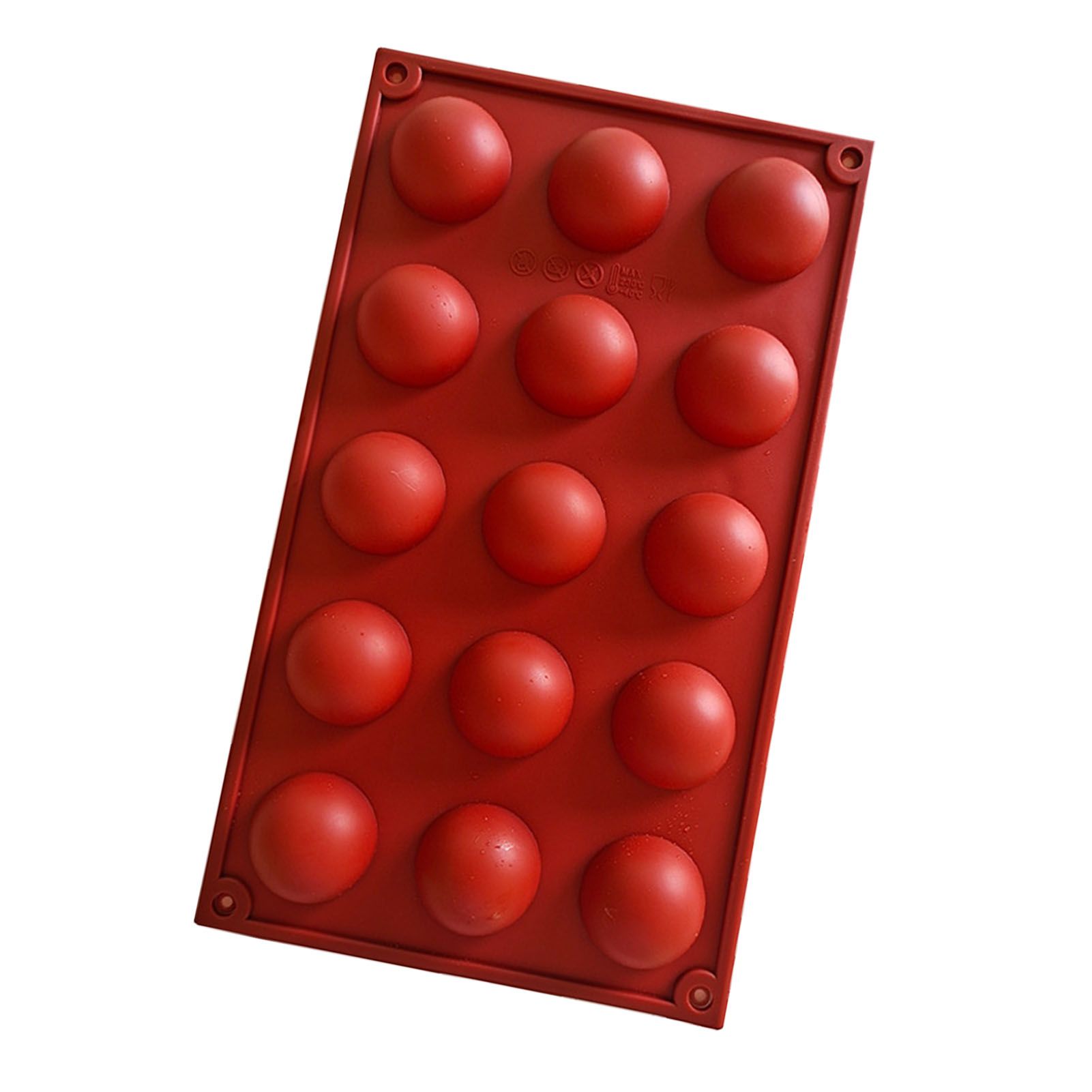 Semi Sphere Mold 15 Holes Silicone Semicircle Baking Mold for Cake Chocolate view 4